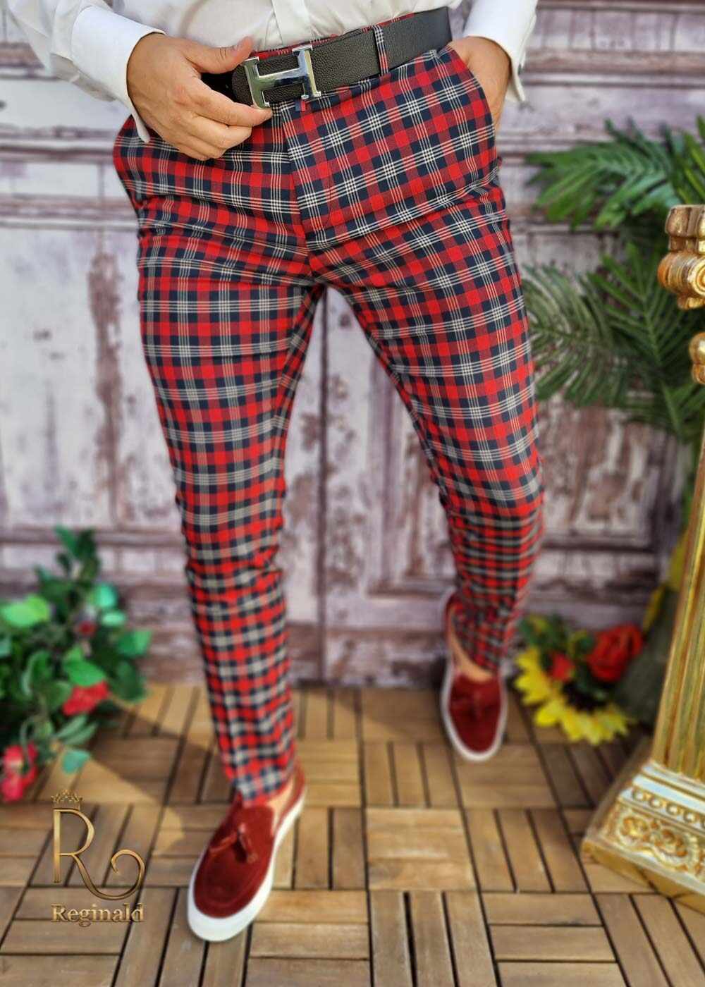 Pantaloni eleganti de barbati, croiala slim-fit - PN589