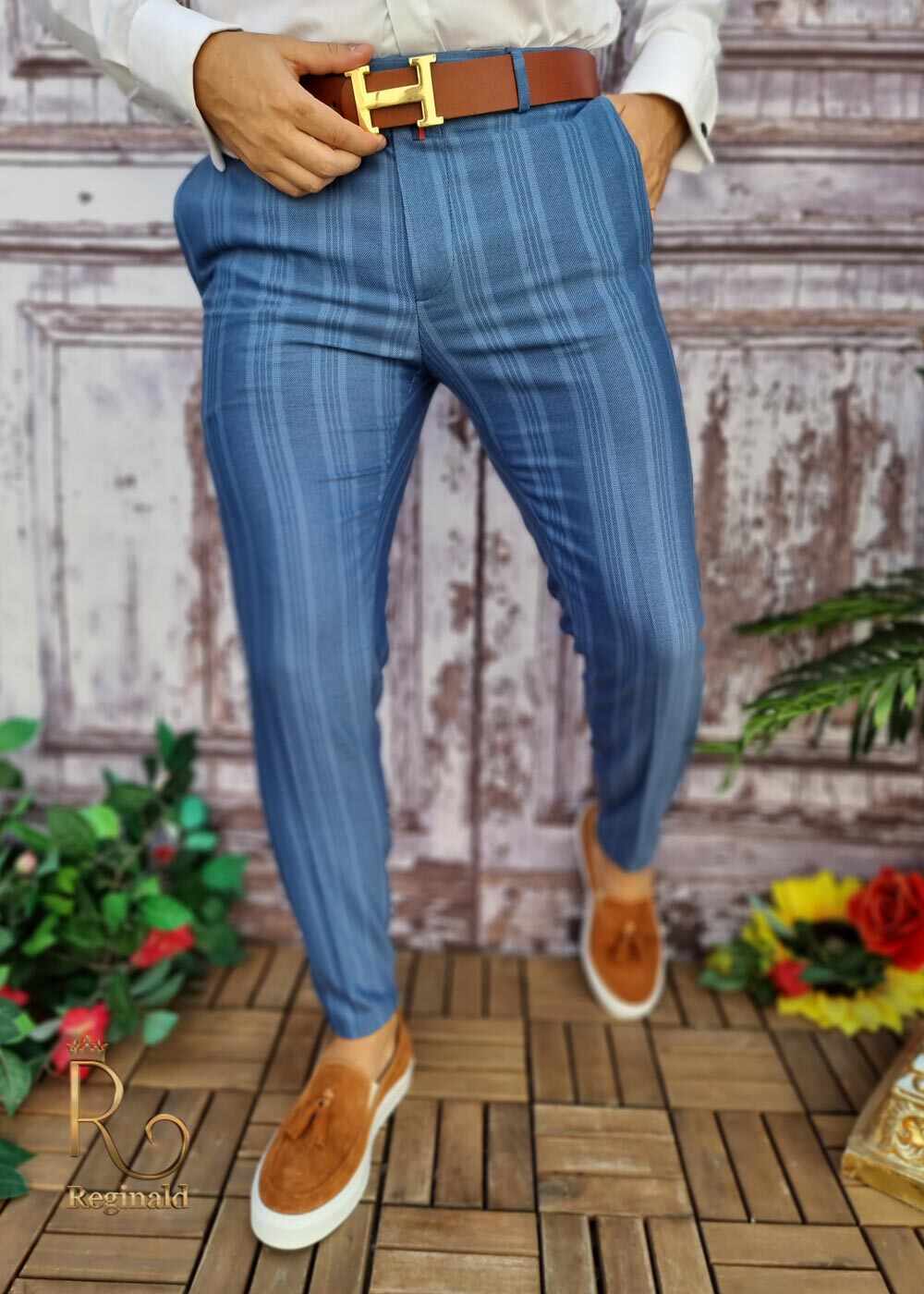 Pantaloni eleganti de barbati, croiala slim-fit - PN593