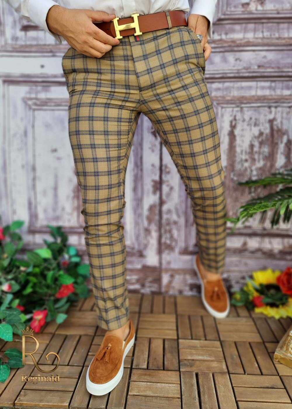 Pantaloni eleganti de barbati, croiala slim-fit - PN601