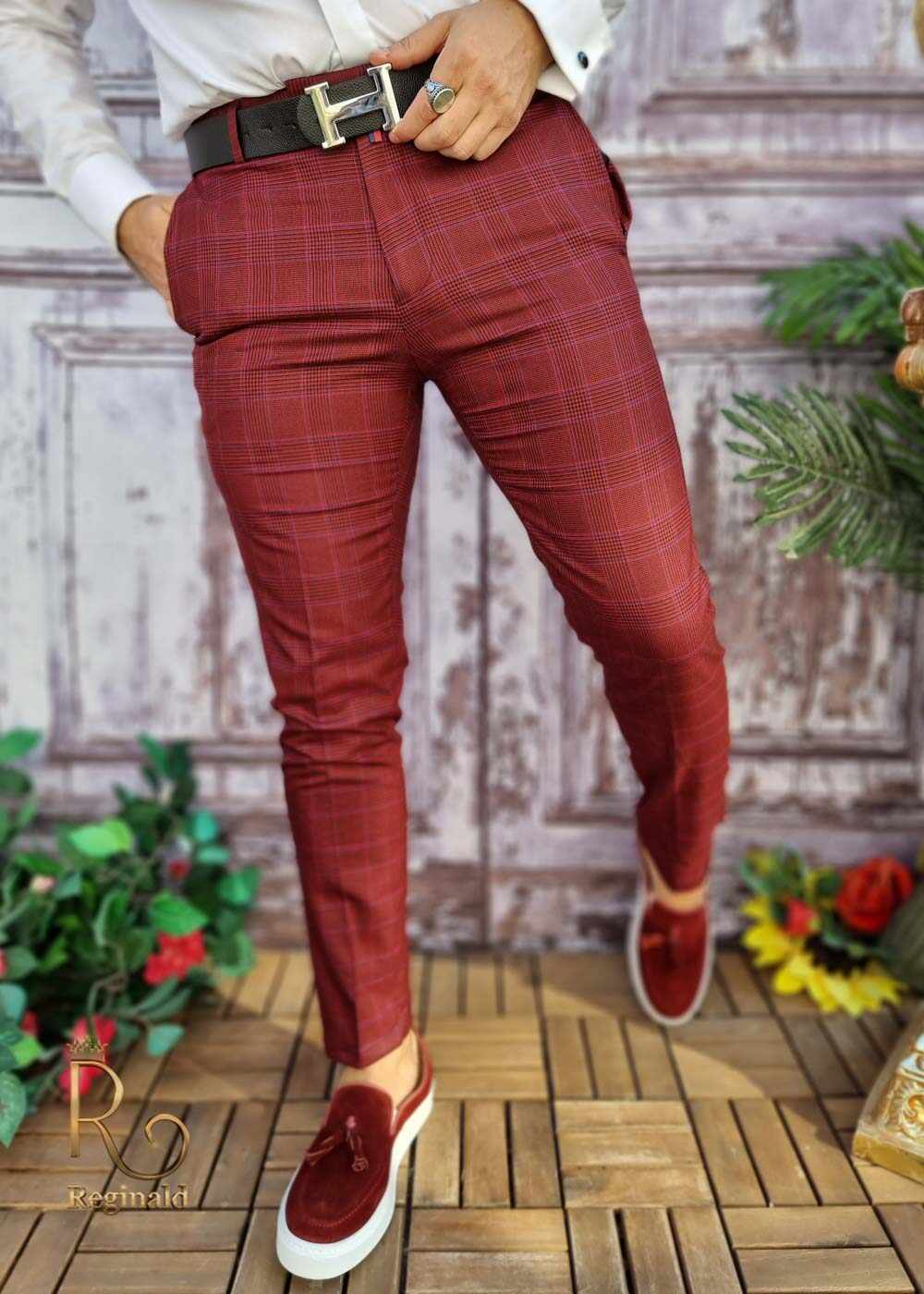 Pantaloni eleganti de barbati, croiala slim-fit - PN613