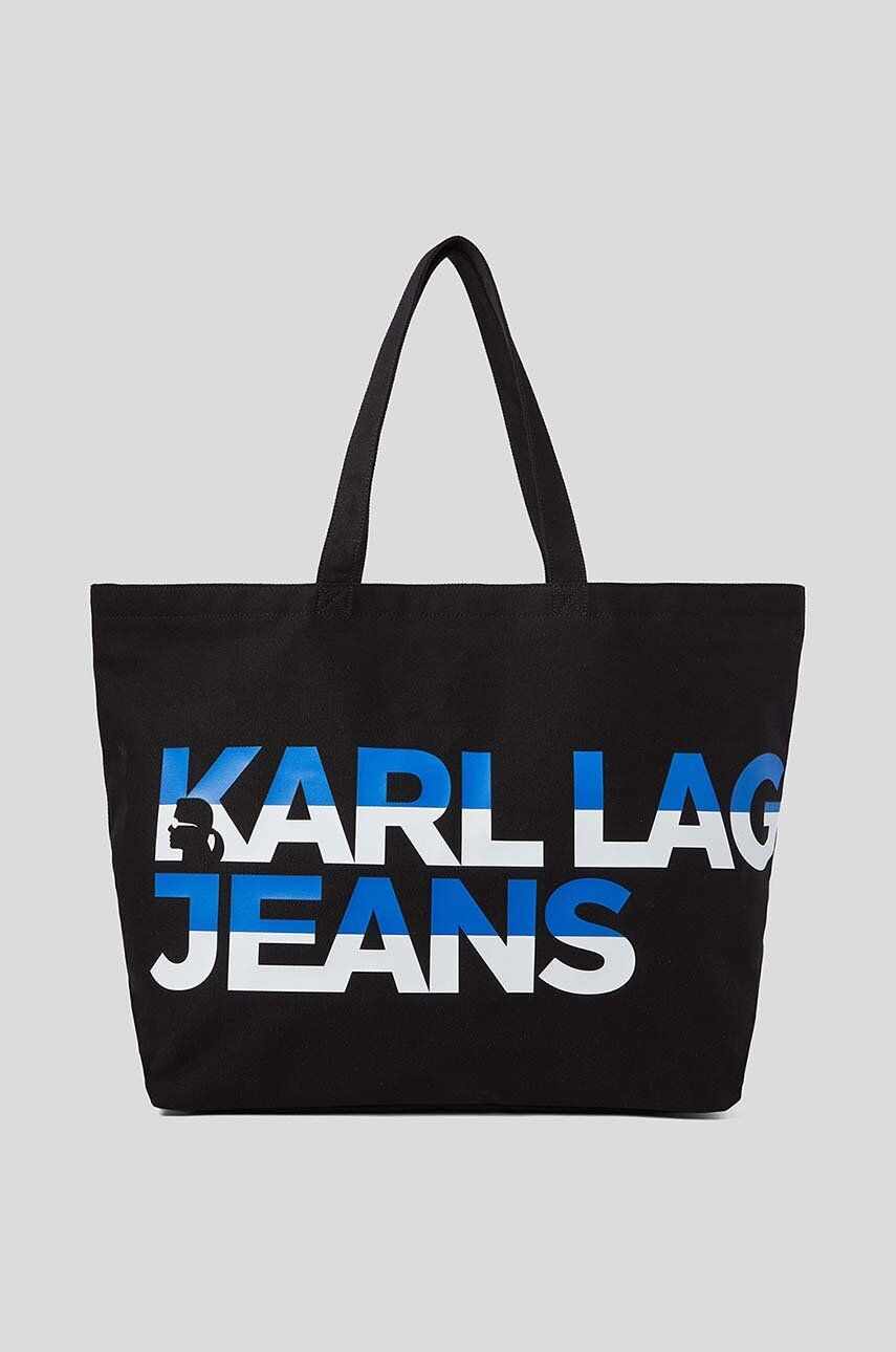 Karl Lagerfeld Jeans poseta culoarea negru
