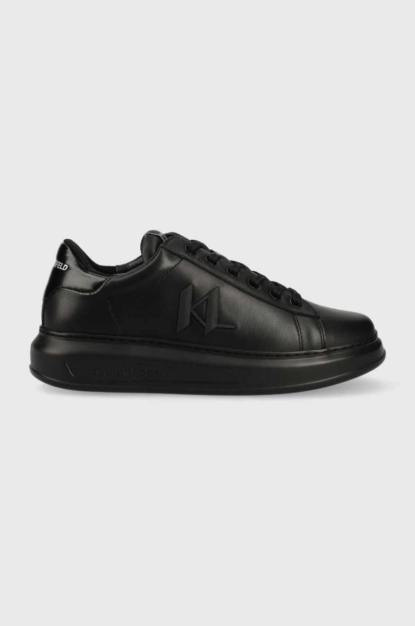 Karl Lagerfeld sneakers din piele KAPRI MENS culoarea negru, KL52515A