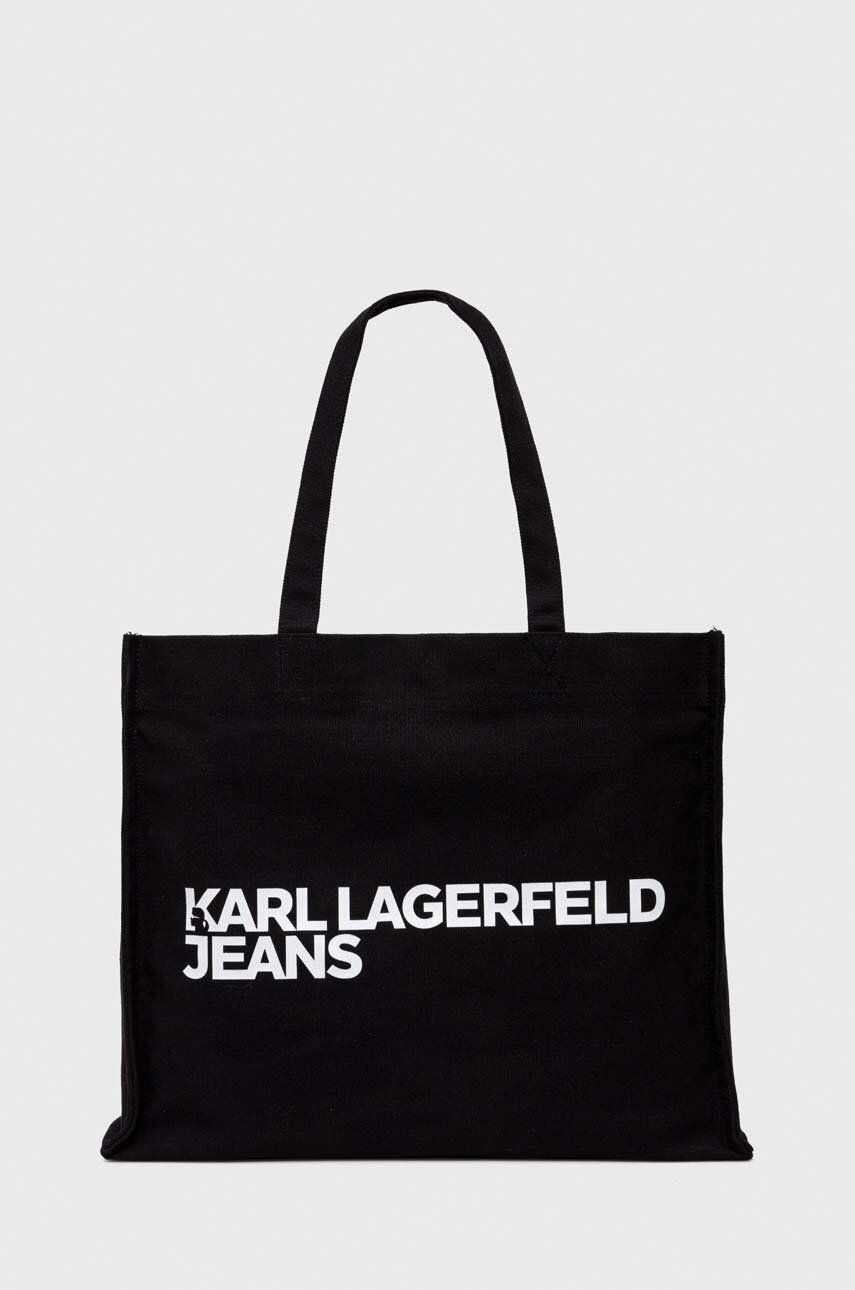 Karl Lagerfeld Jeans poseta culoarea negru