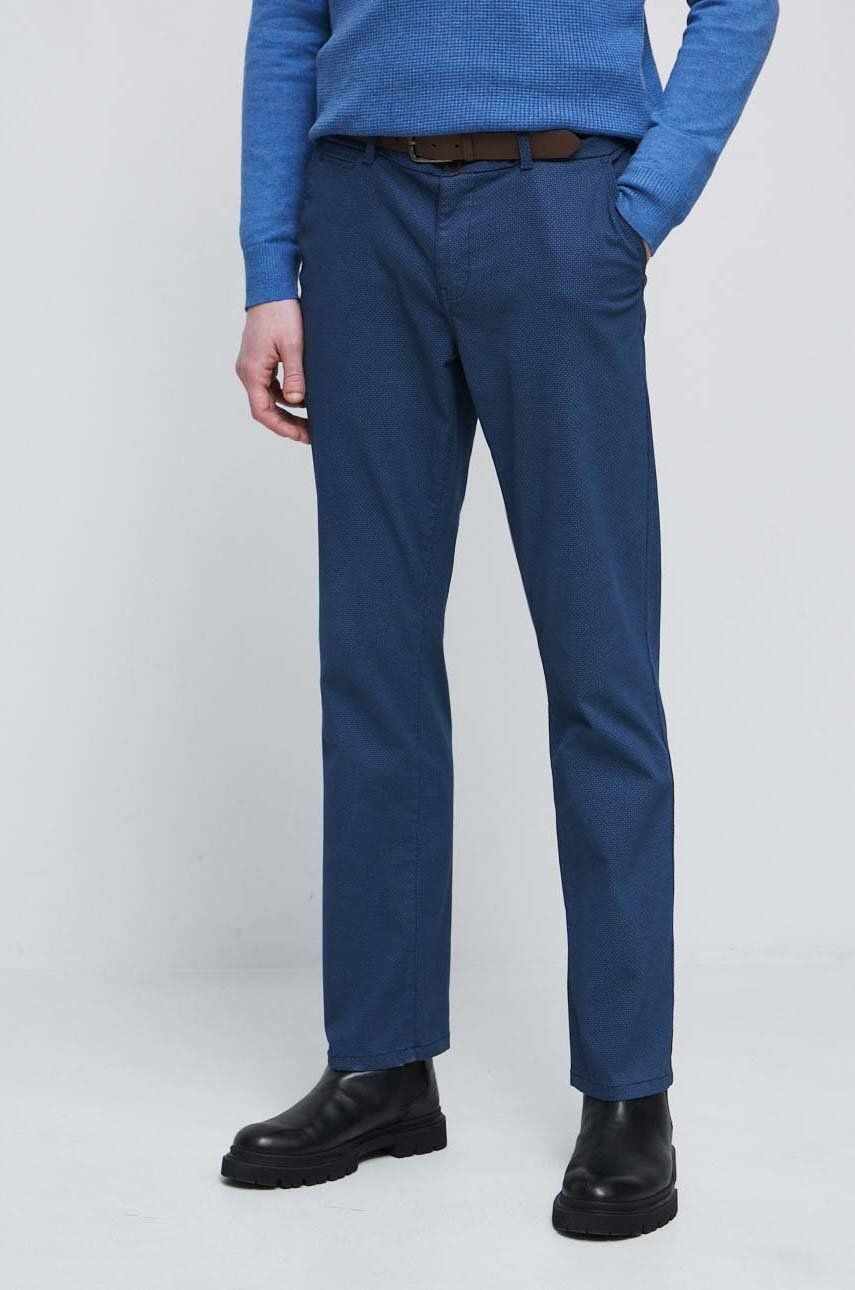 Medicine pantaloni barbati, culoarea albastru marin, drept