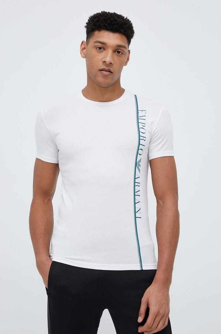 Emporio Armani Underwear tricou lounge culoarea alb, modelator