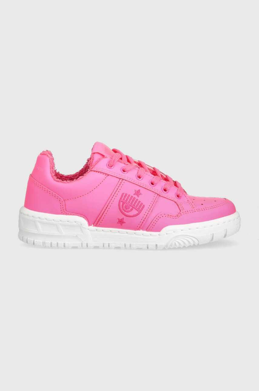 Chiara Ferragni sneakers din piele CF3109_037 culoarea roz, CF1 LOW
