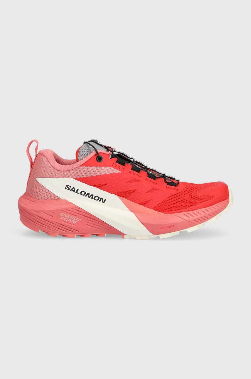 Salomon pantofi Sense Ride 5 femei, culoarea roz