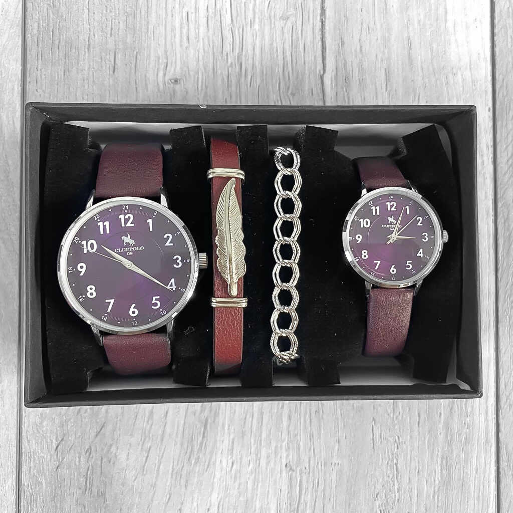 Set ceasuri pentru dama si barbati+bratara B9250