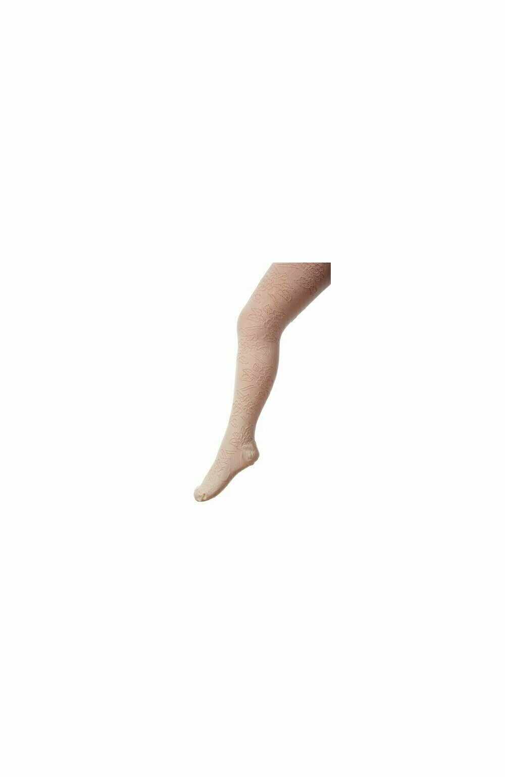Ciorapi pantalon jacard din bumbac pentru fete 503-004