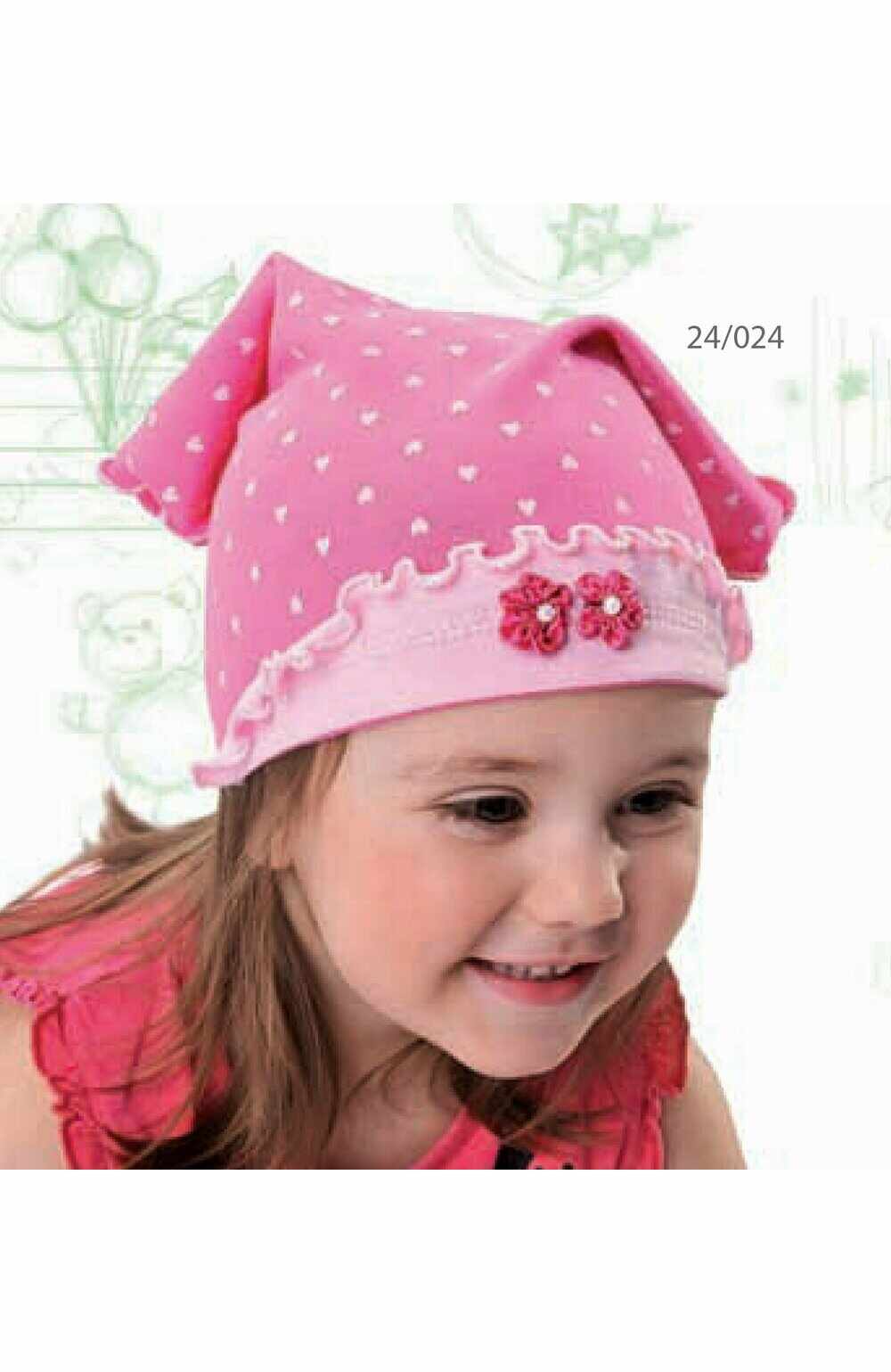 Batic din bumbac pentru fete 3-5 ani - AJS 24-024 roz inchis, roz deschis, fucsia, lila, mov, alb
