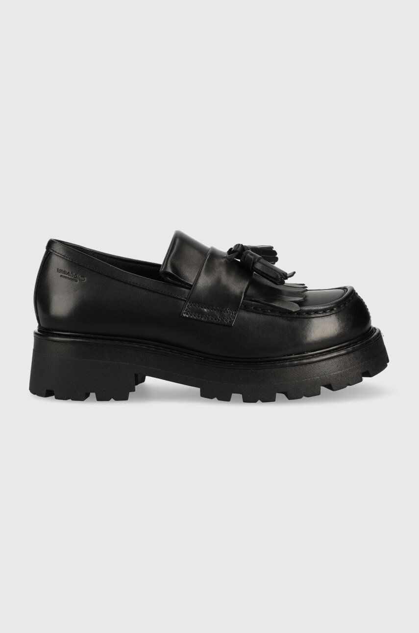 Vagabond Shoemakers mocasini de piele COSMO 2.0 femei, culoarea negru, cu platforma, 5449.201.20