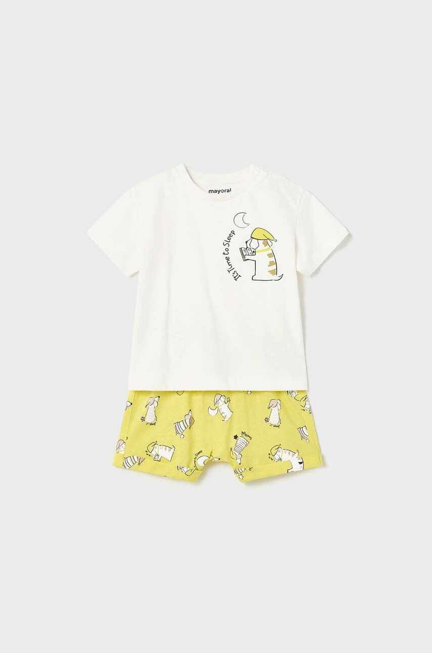 Mayoral pijamale pentru bebelusi culoarea galben, modelator