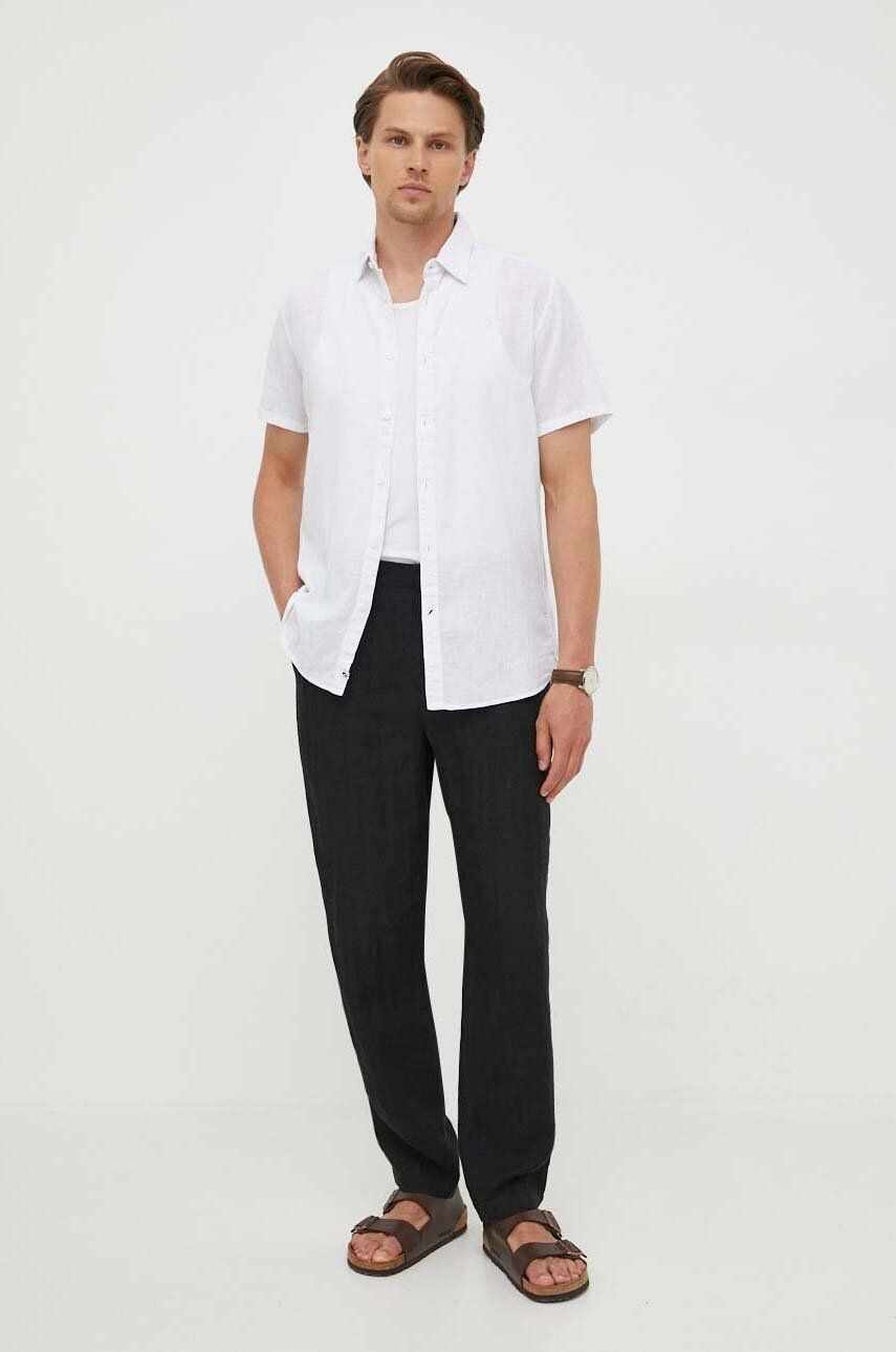 Pepe Jeans camasa de in culoarea alb, cu guler clasic, regular