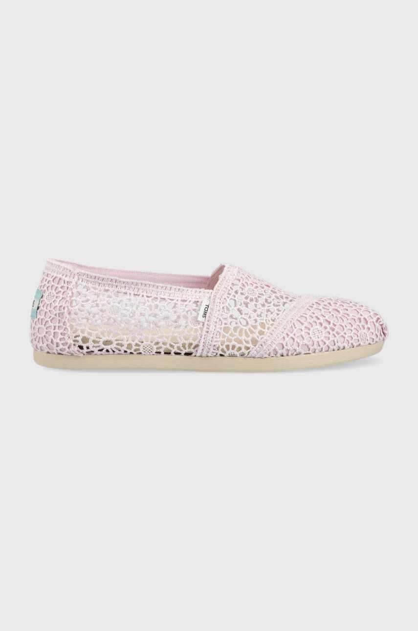 Toms espadrile Alpargata culoarea violet, 10019908