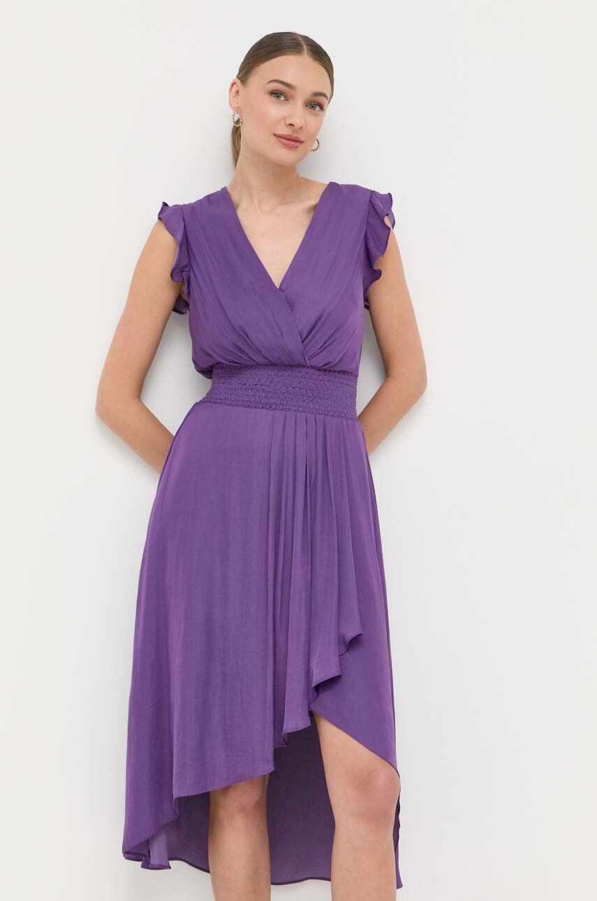 Morgan rochie culoarea violet, midi, evazati