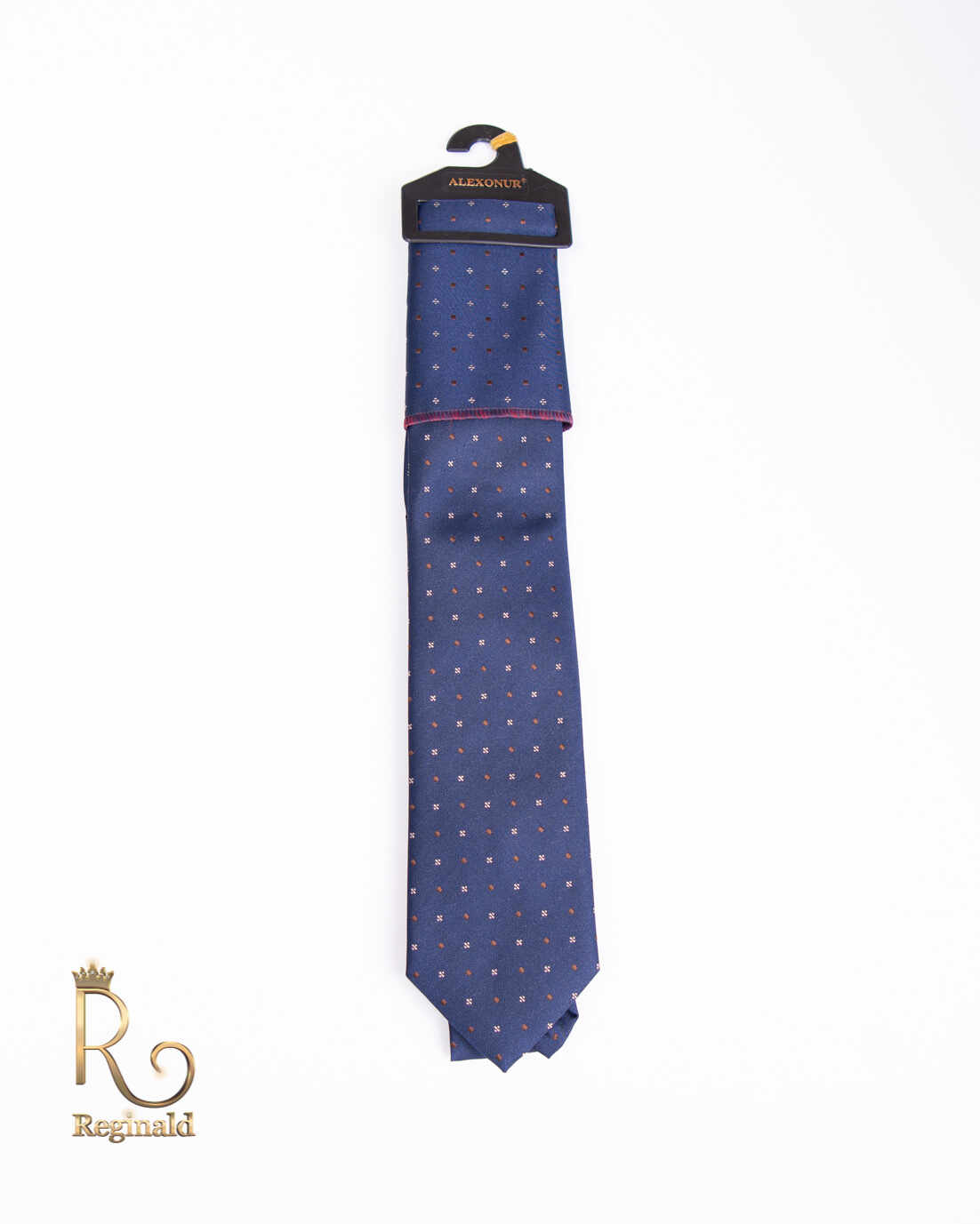 Cravata de bărbați, Bleumarin cu model - CV769