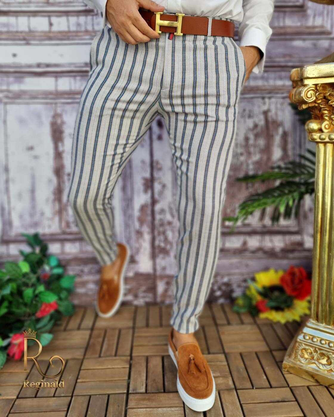 Pantaloni eleganti de barbati, croiala slim-fit - PN584