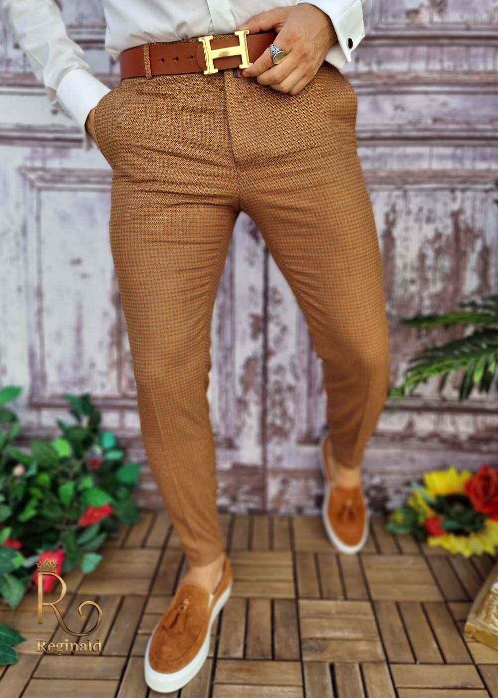 Pantaloni eleganti de barbati, croiala slim-fit - PN591