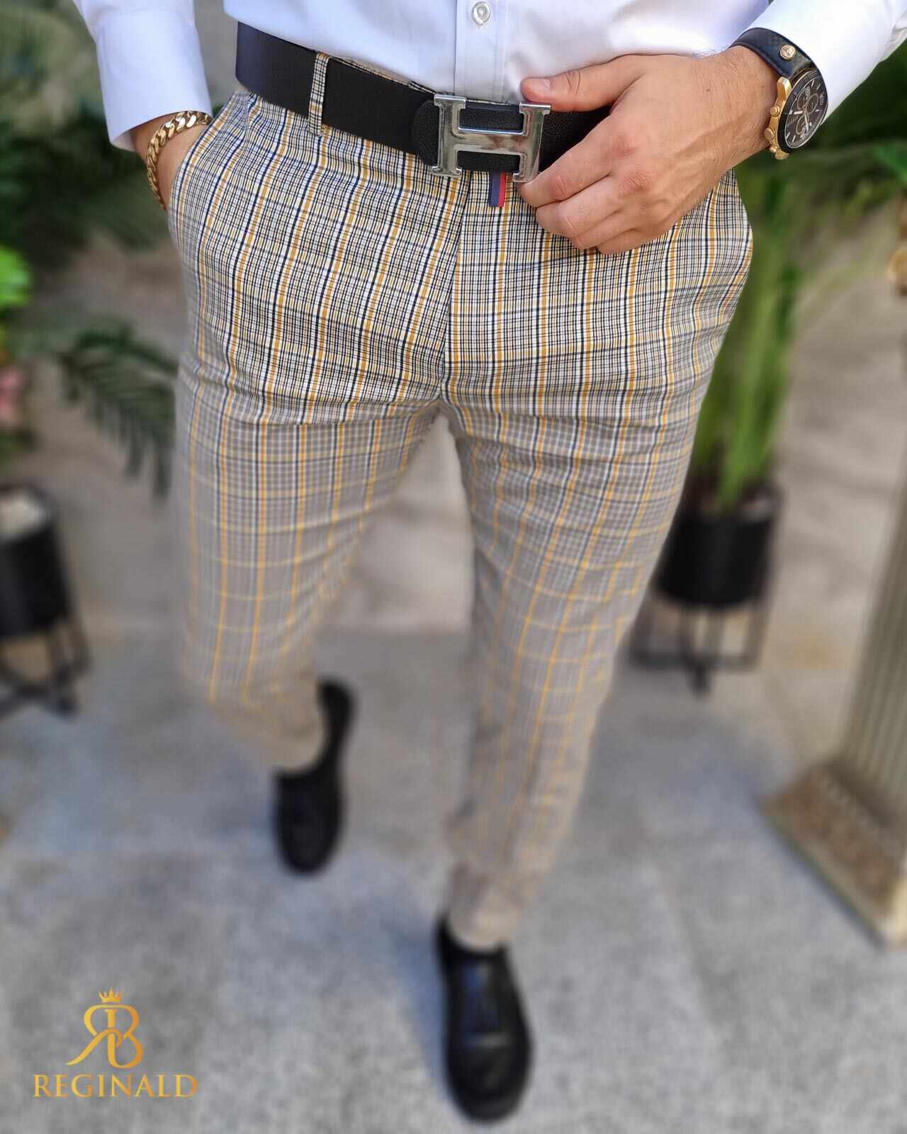 Pantaloni eleganti de barbati, croiala slim-fit - PN611