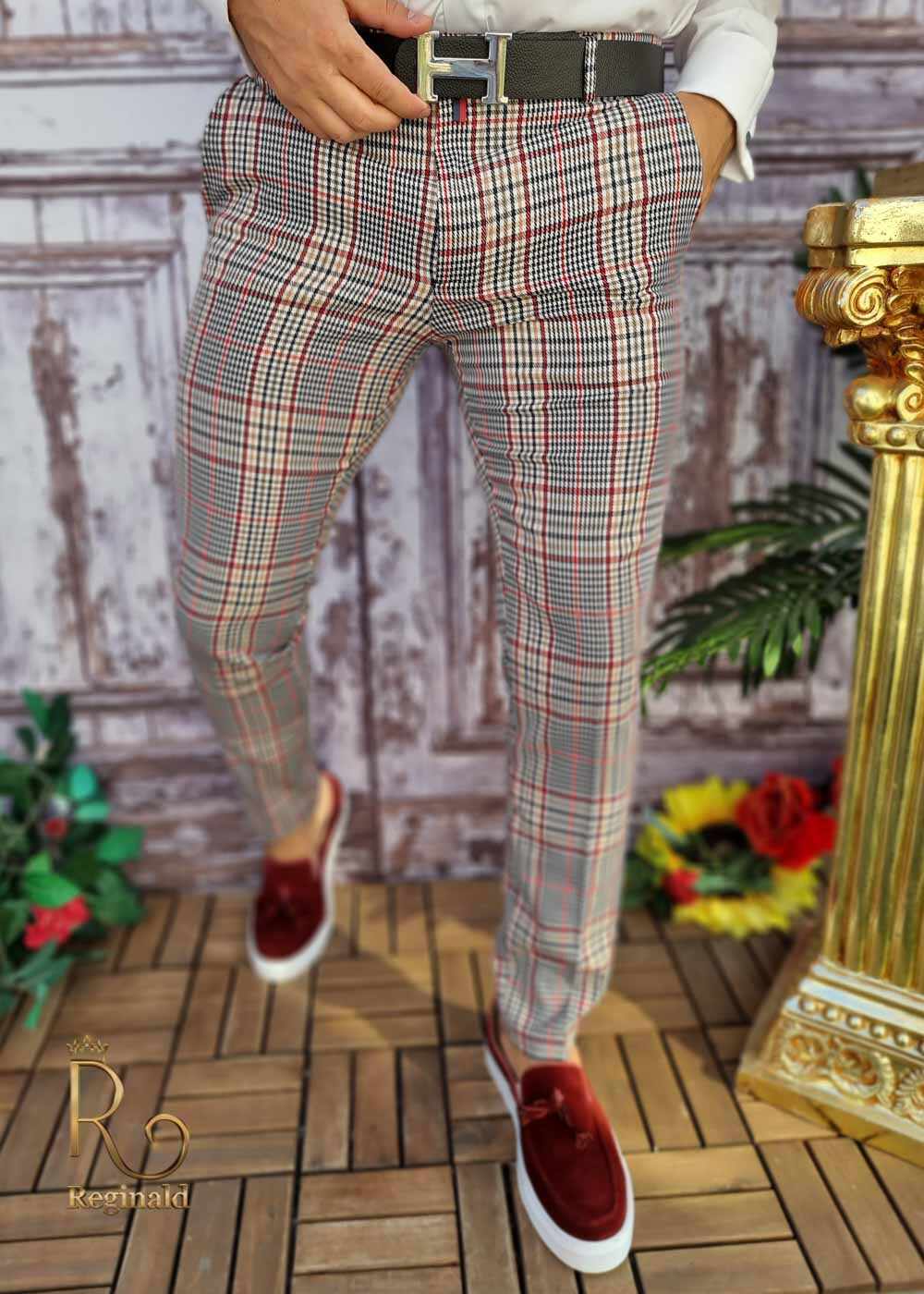 Pantaloni eleganti de barbati, croiala slim-fit - PN618