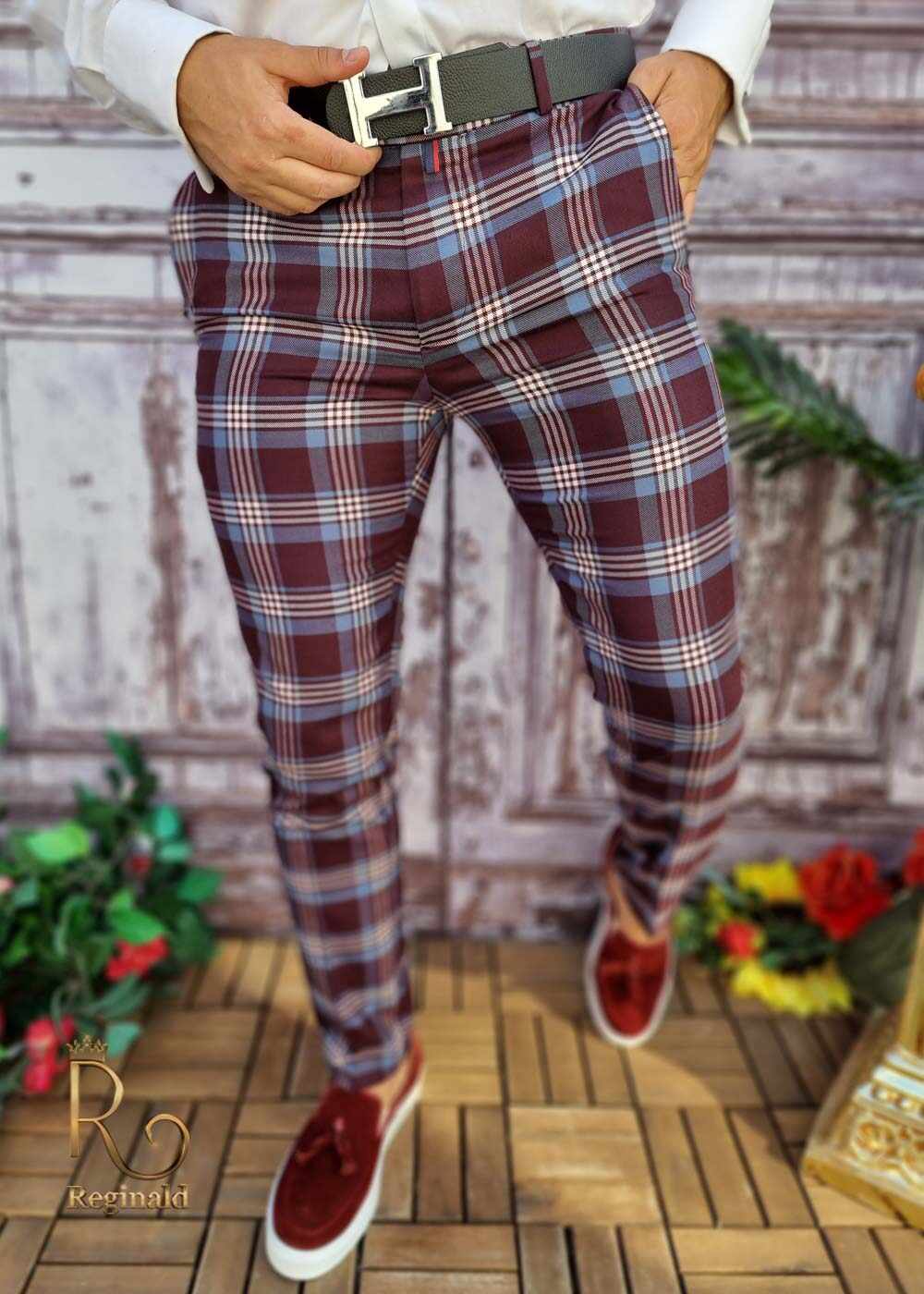 Pantaloni eleganti de barbati, croiala slim-fit - PN619