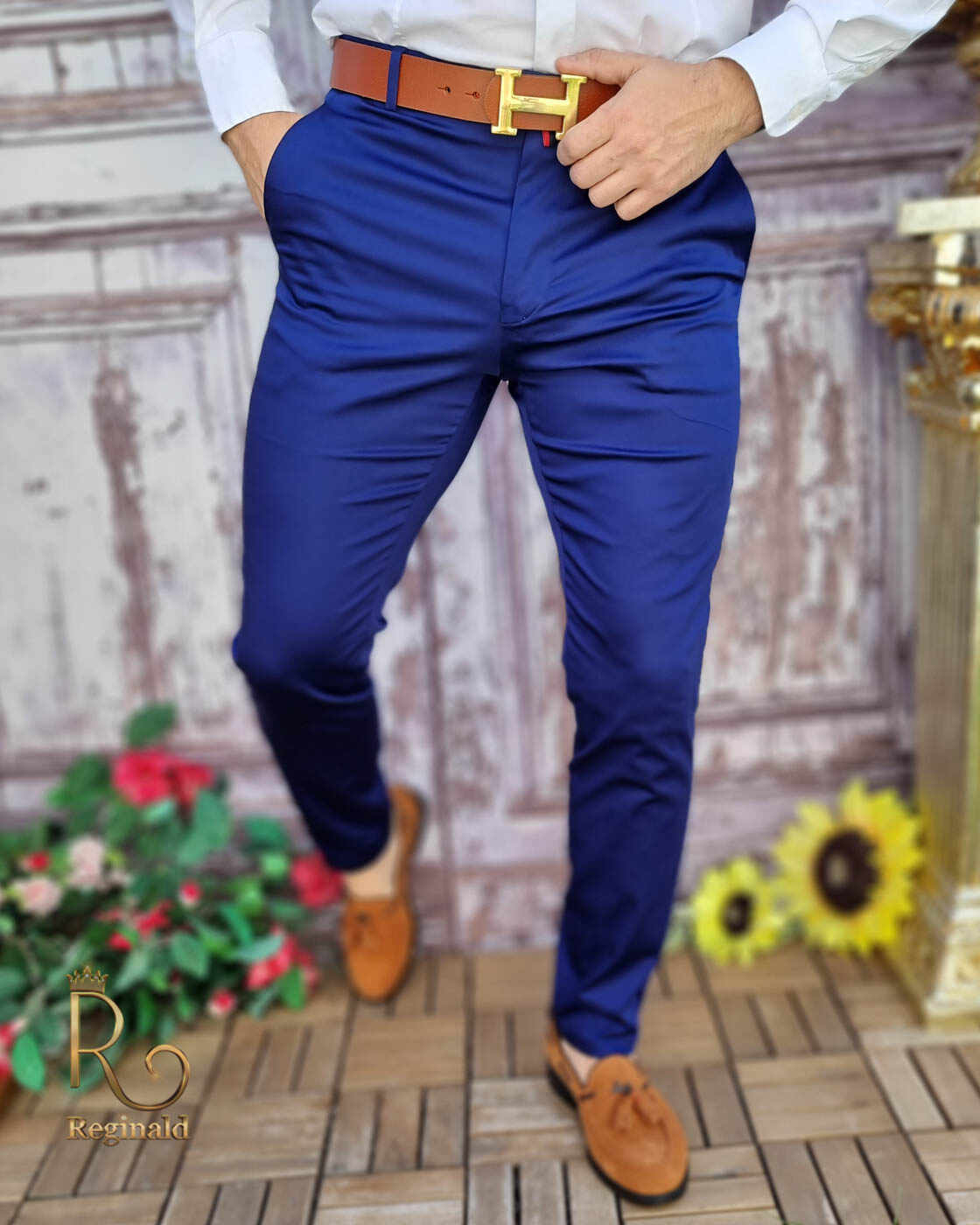 Pantaloni eleganți de bărbați, Slim Fit si Conici - PN642