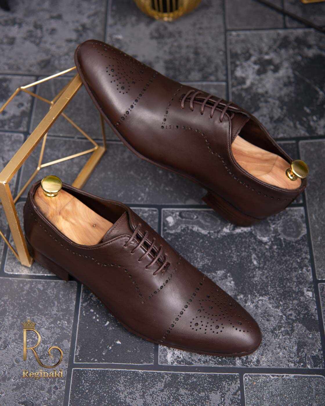 Pantofi de barbati, maro, piele naturala - P1297
