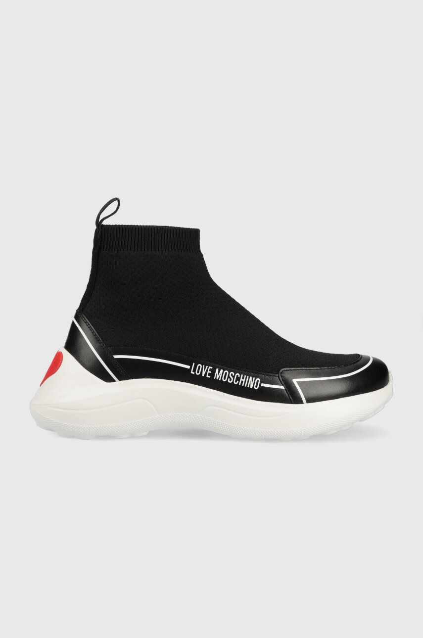 Love Moschino sneakers culoarea negru, JA15176G1HIY200A