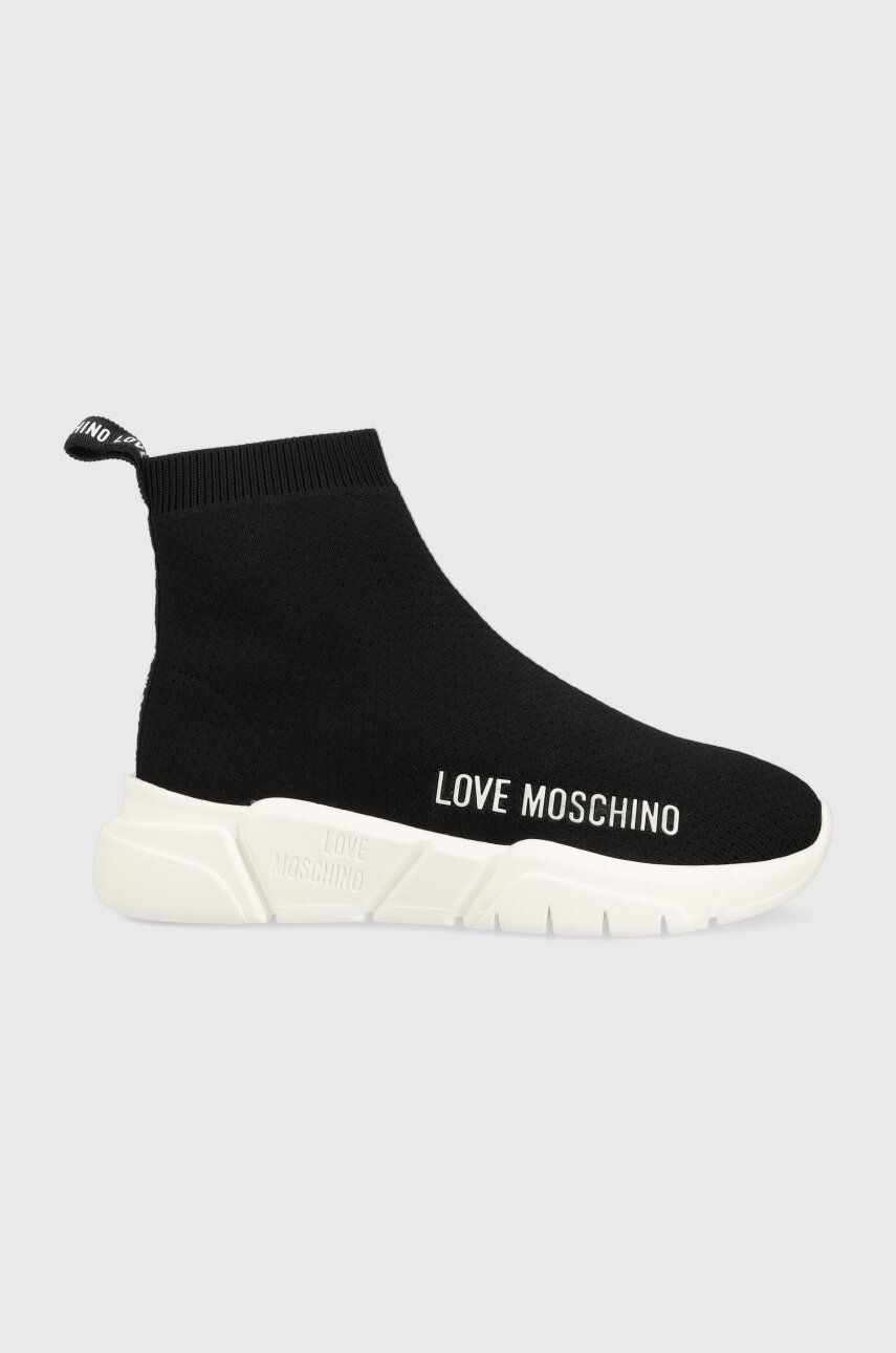 Love Moschino sneakers culoarea negru, JA15343G1HIZ4000