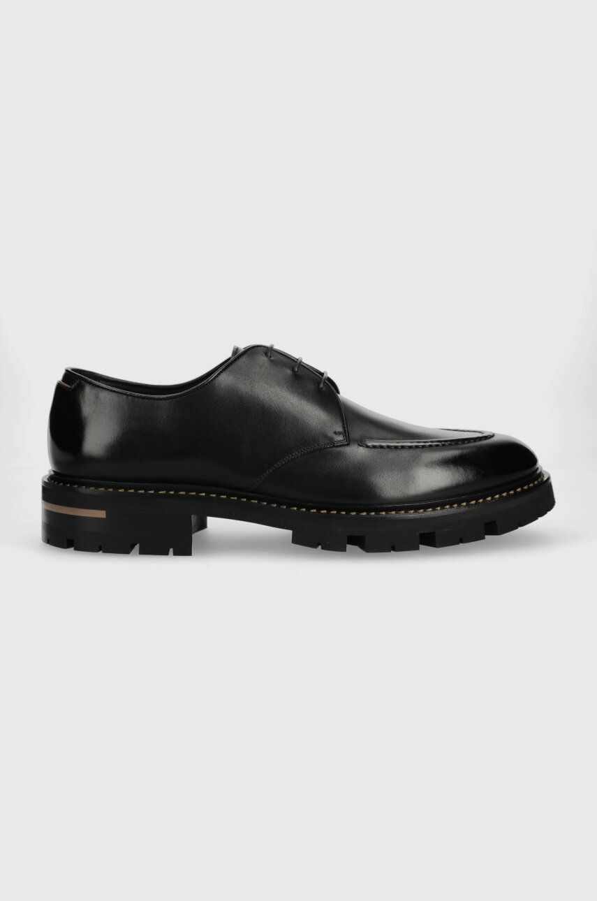 BOSS pantofi de piele Terry-T barbati, culoarea negru, 50499855