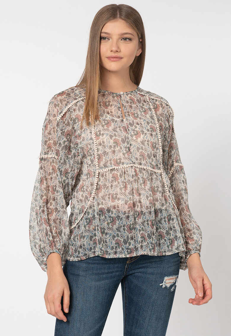 Bluza lejera cu imprimeu floral Loren
