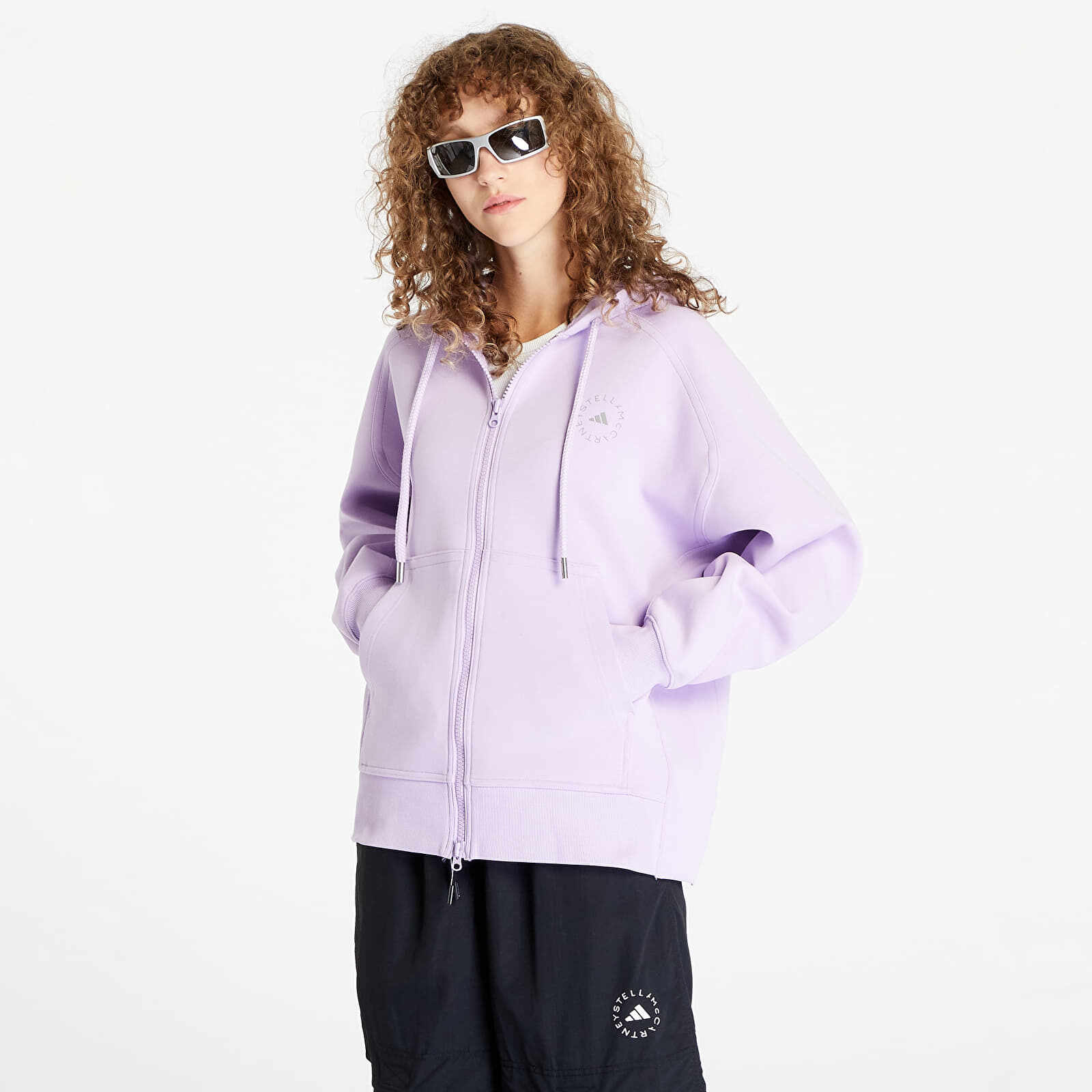 adidas by Stella McCartney Full-Zip Hoodie Purple Glow