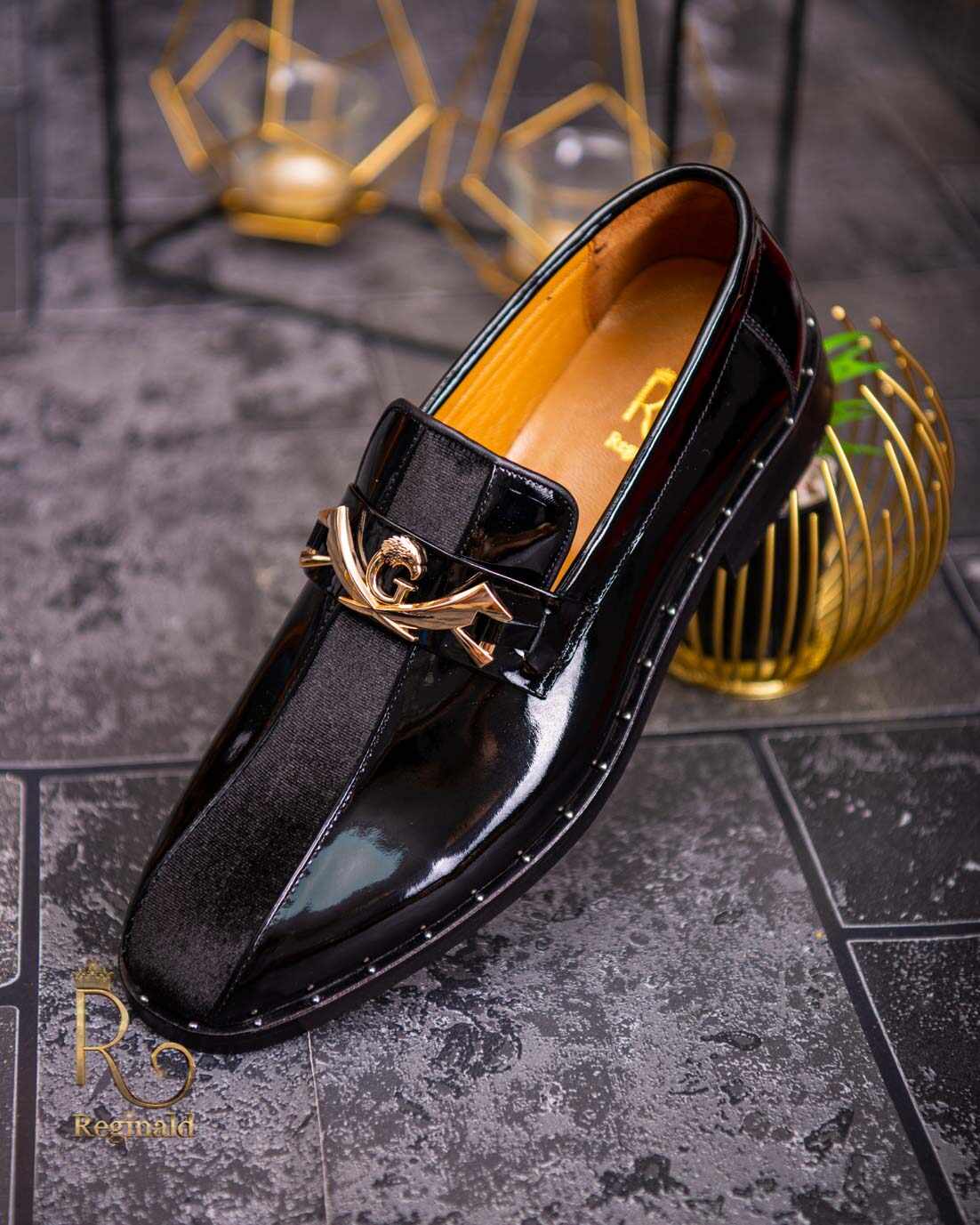 Pantofi Loafers barbatesti, negri piele naturala- P1736