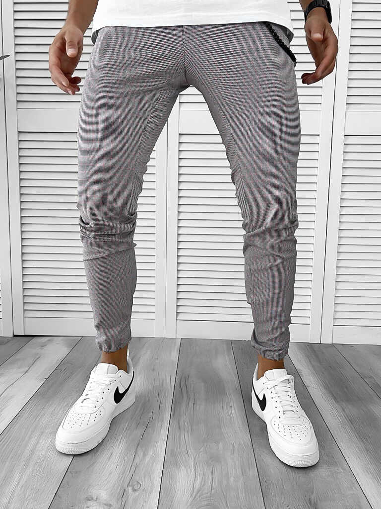 Pantaloni barbati casual in carouri 1039 SD