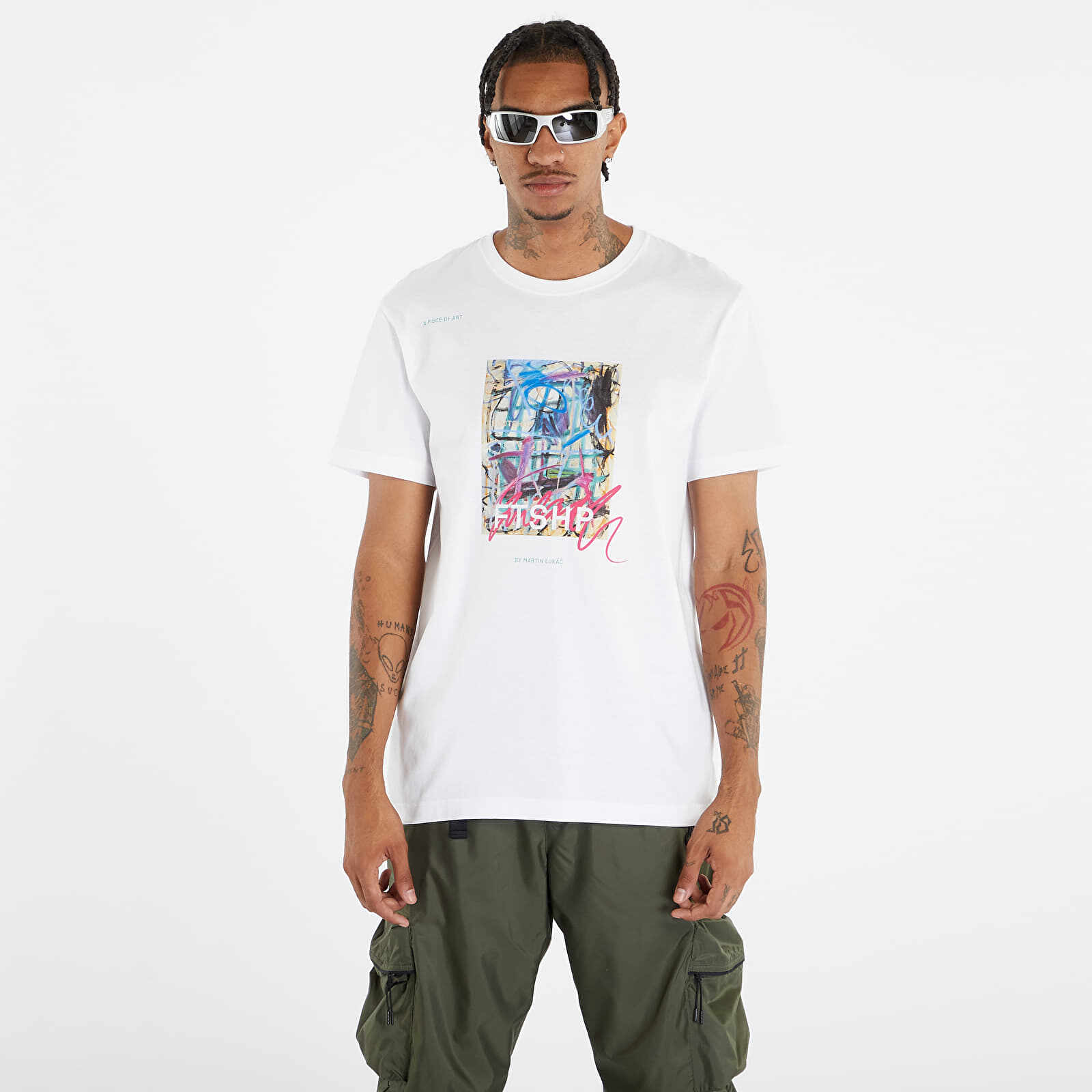 Footshop x Martin Lukáč Colouring Outside The Lines T-Shirt UNISEX White