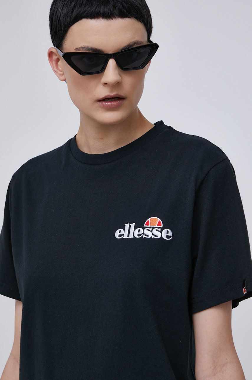 Ellesse tricou din bumbac culoarea negru SGK13290-011