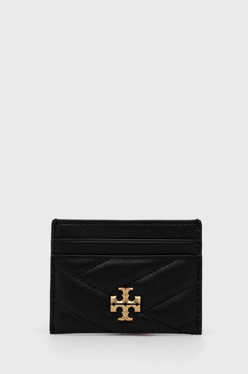 Tory Burch carcasa din piele femei, culoarea negru