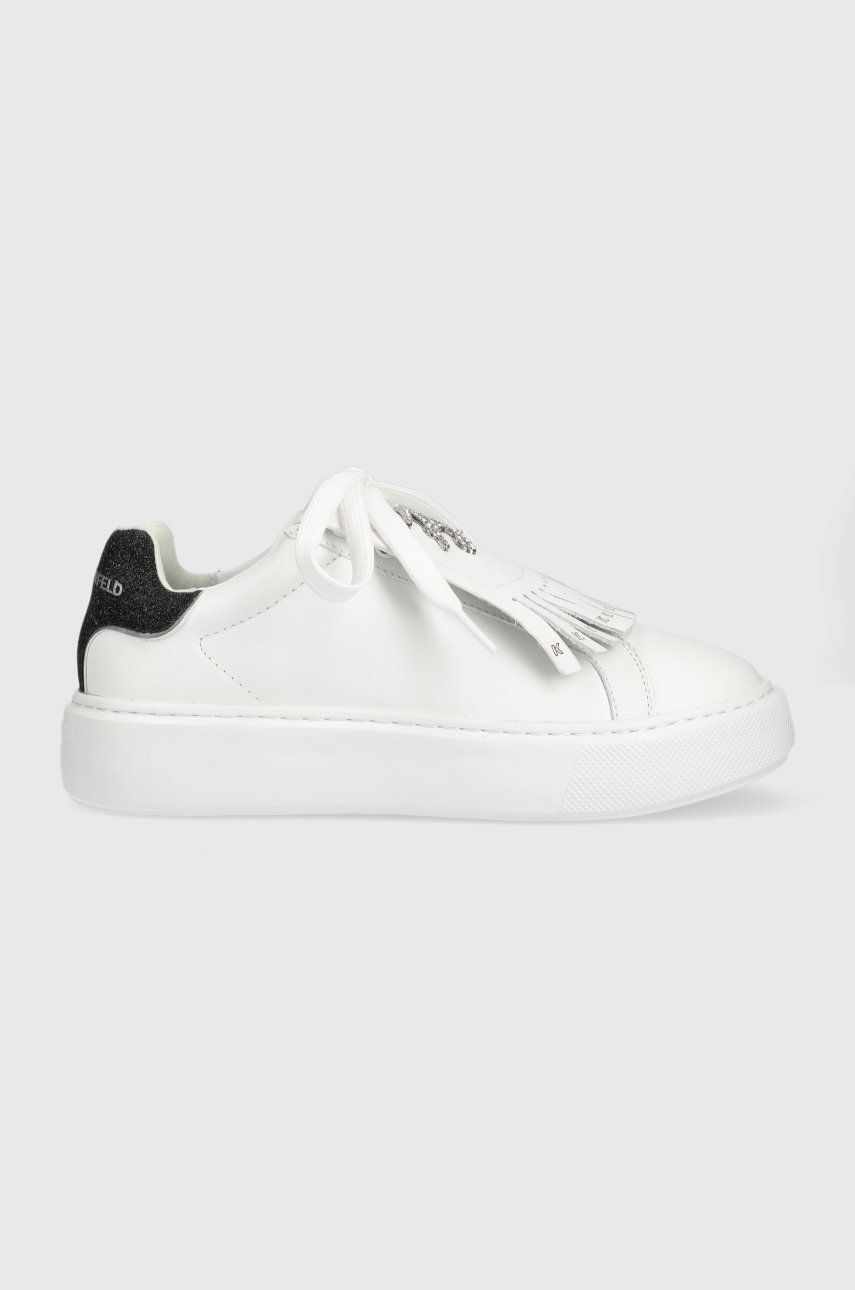 Karl Lagerfeld sneakers MAXI KUP culoarea alb KL62230