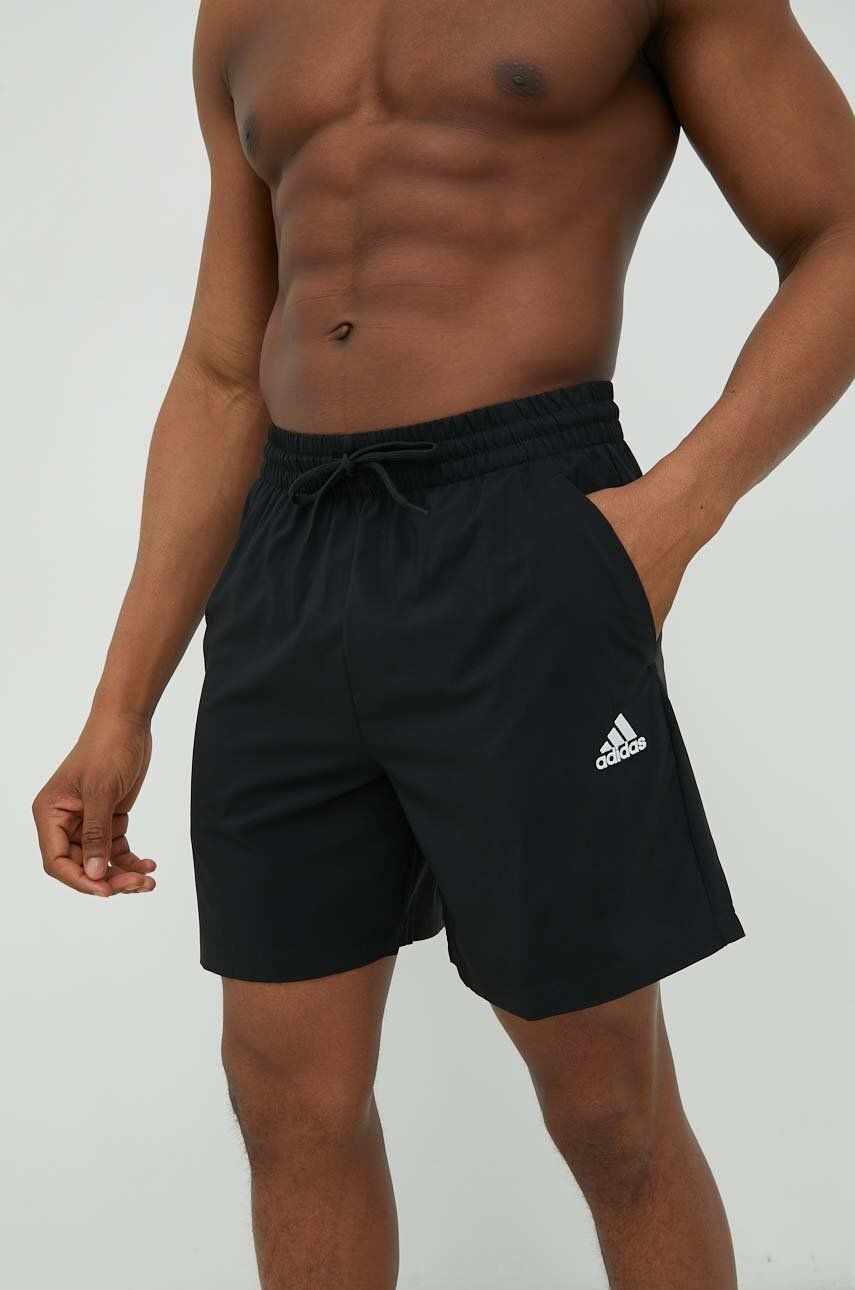 Adidas pantaloni scurți de antrenament Chelsea barbati, culoarea negru