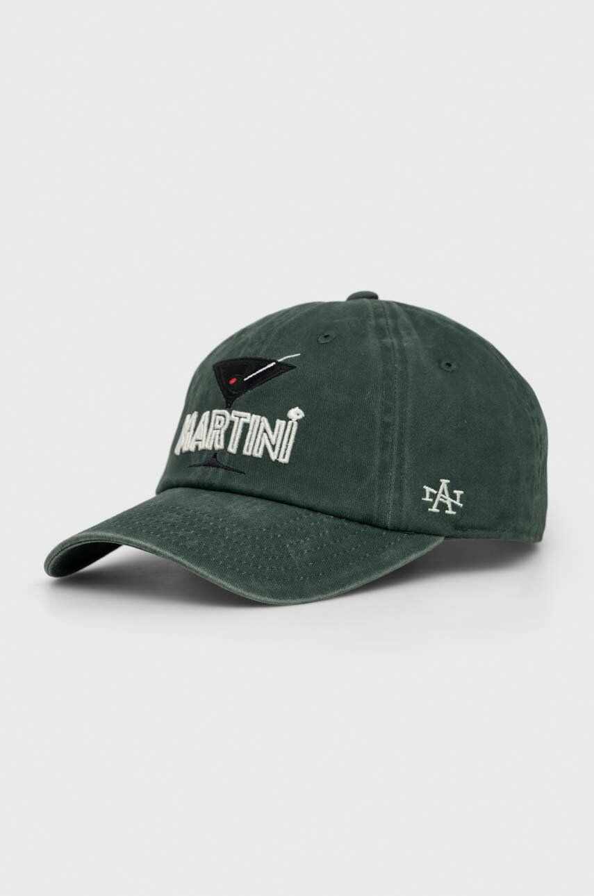 American Needle șapcă de baseball din bumbac Martini culoarea verde, cu imprimeu