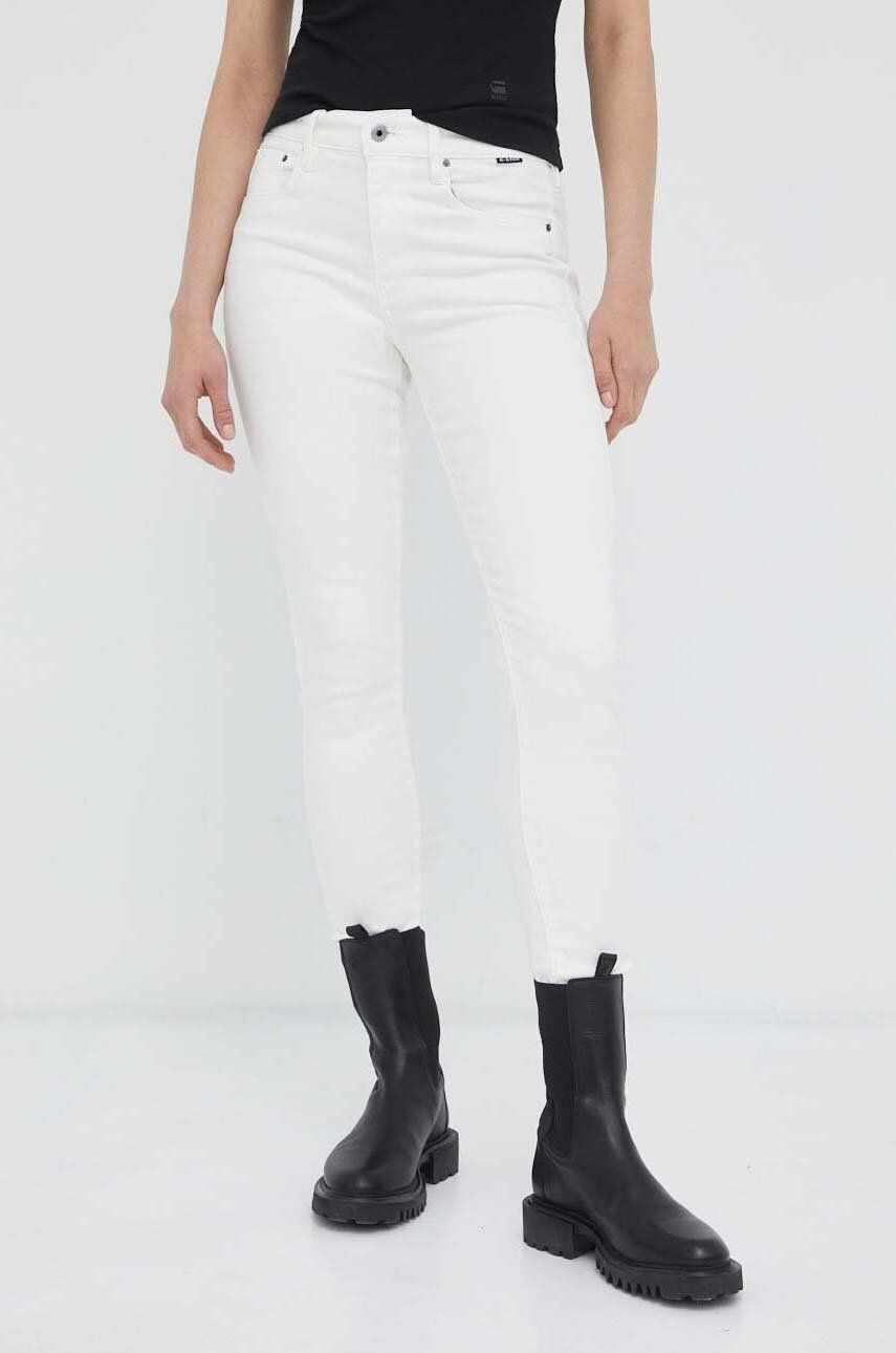 G-Star Raw jeansi femei, culoarea alb