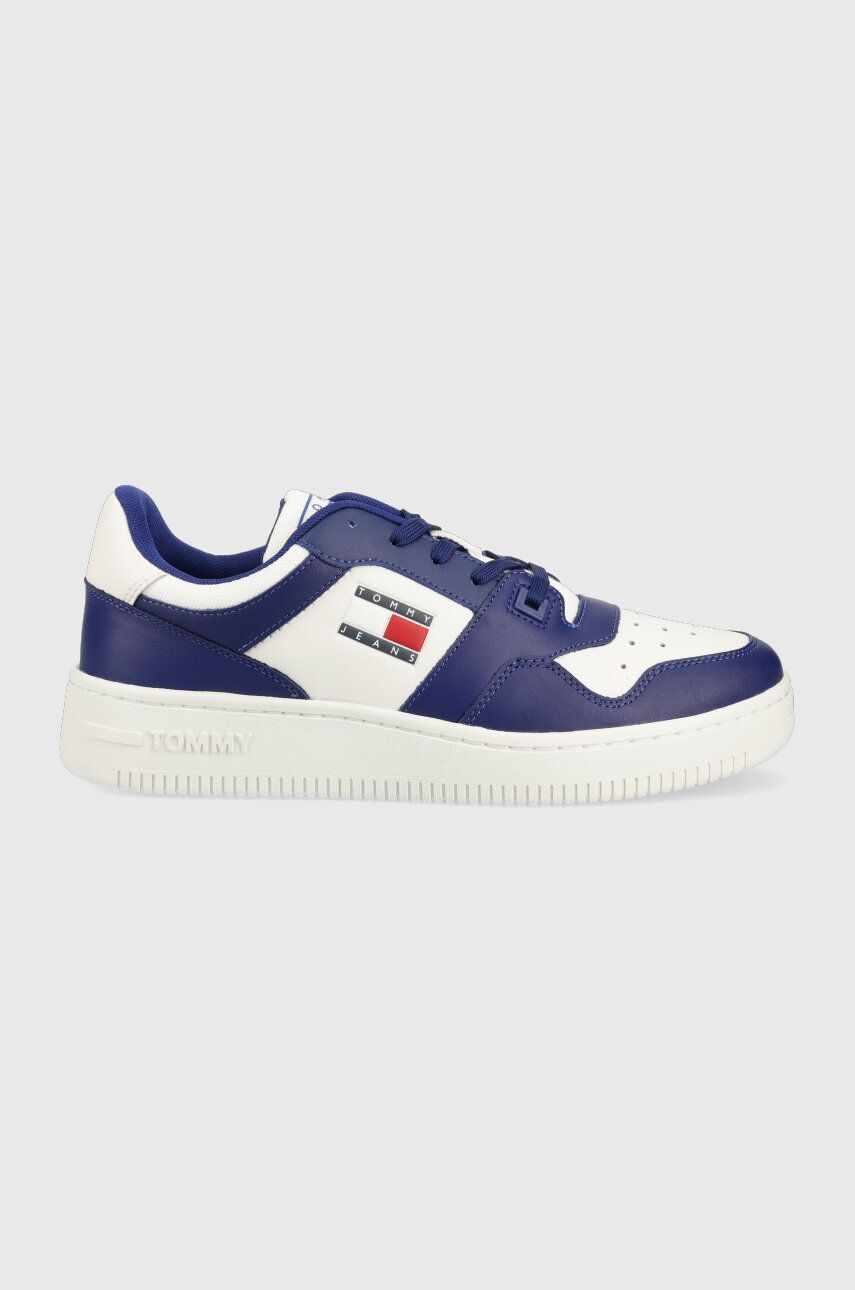 Tommy Jeans sneakers TJM BASKET COLOR culoarea albastru marin, EM0EM01215