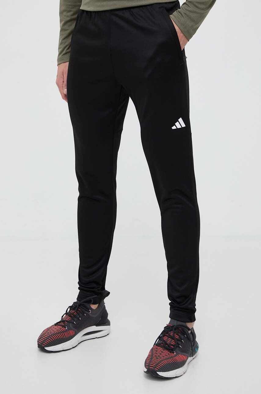 adidas Performance pantaloni de antrenament Train Essentials culoarea negru, neted