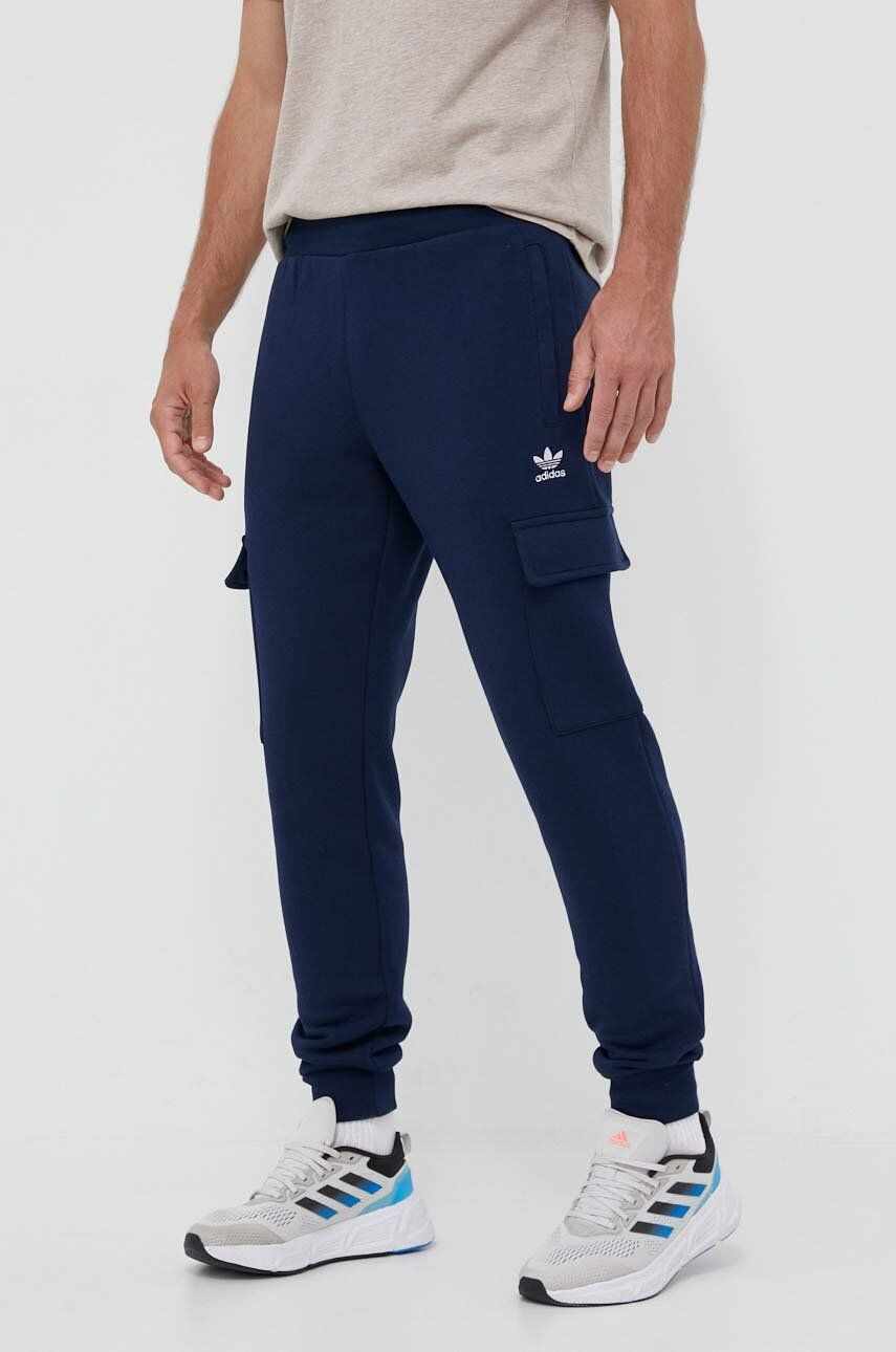 adidas Originals pantaloni de trening culoarea albastru marin, neted