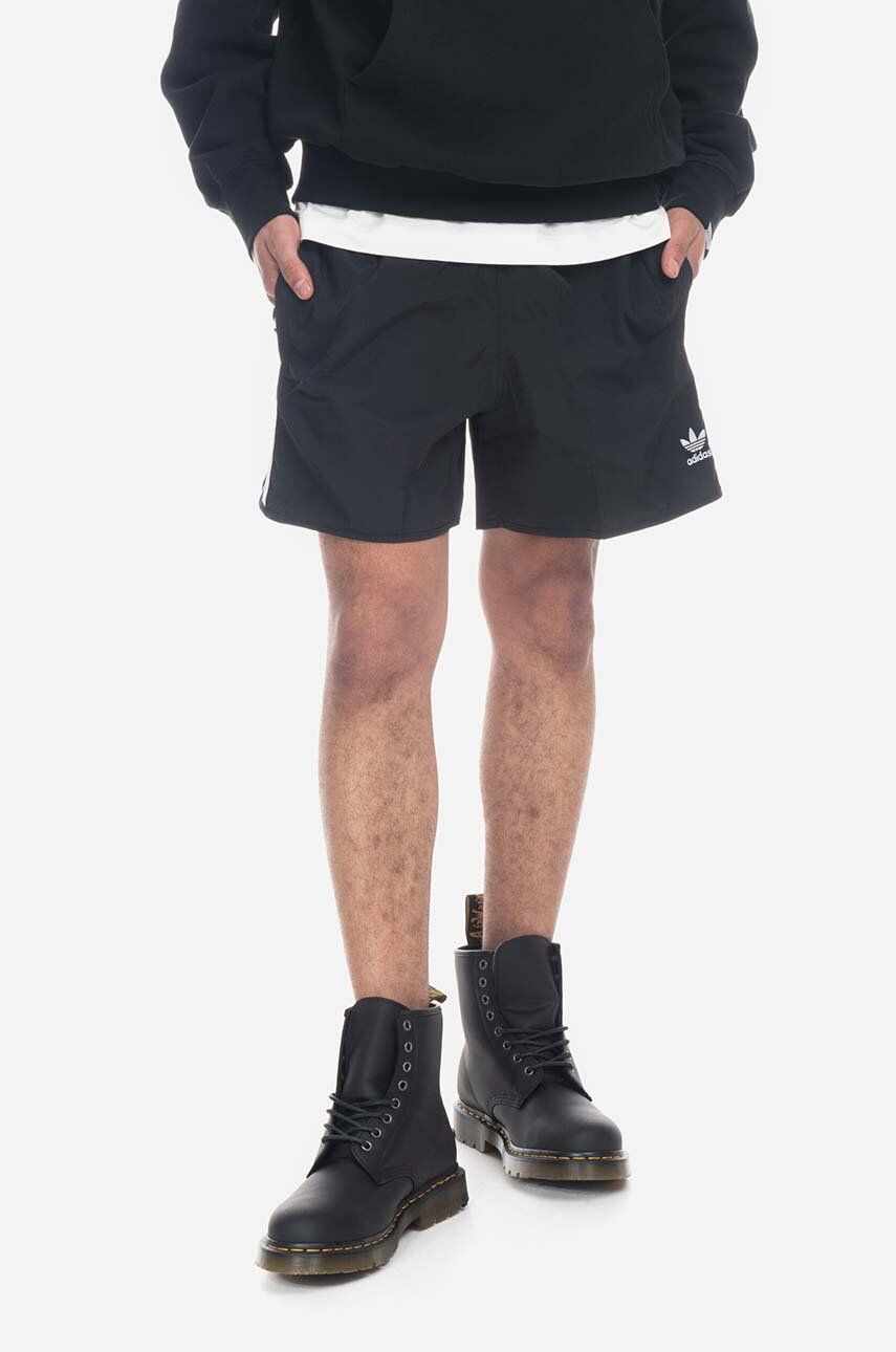 adidas Originals pantaloni scurți barbati, culoarea negru HS2069-black