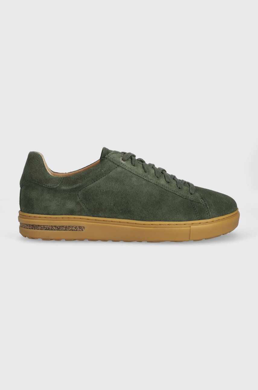 Birkenstock sneakers din piele întoarsă Bend Low culoarea verde, 1024533 1024533-bgreen