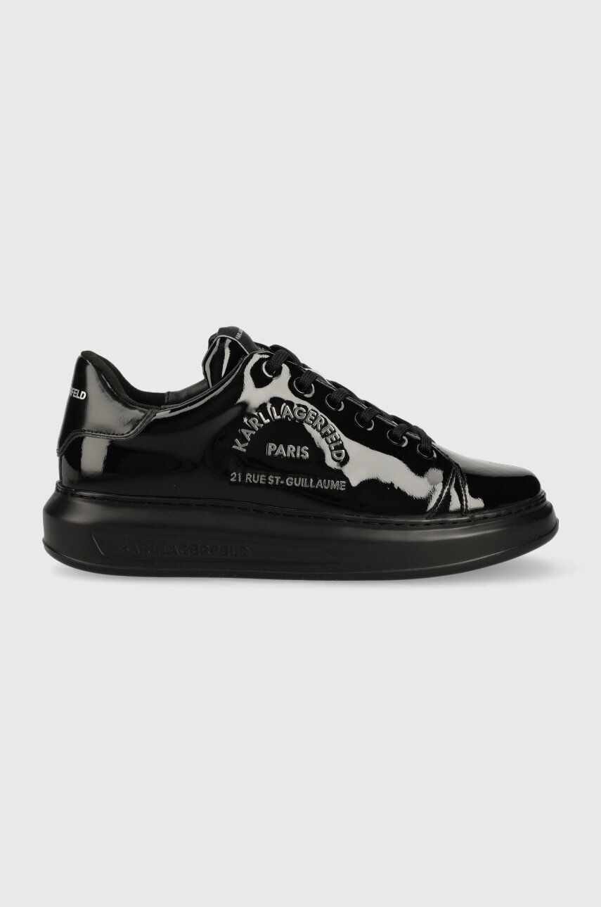 Karl Lagerfeld sneakers din piele KAPRI MENS culoarea negru, KL52539S