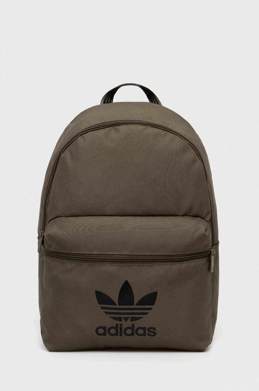 adidas Originals rucsac culoarea verde, mare, cu imprimeu