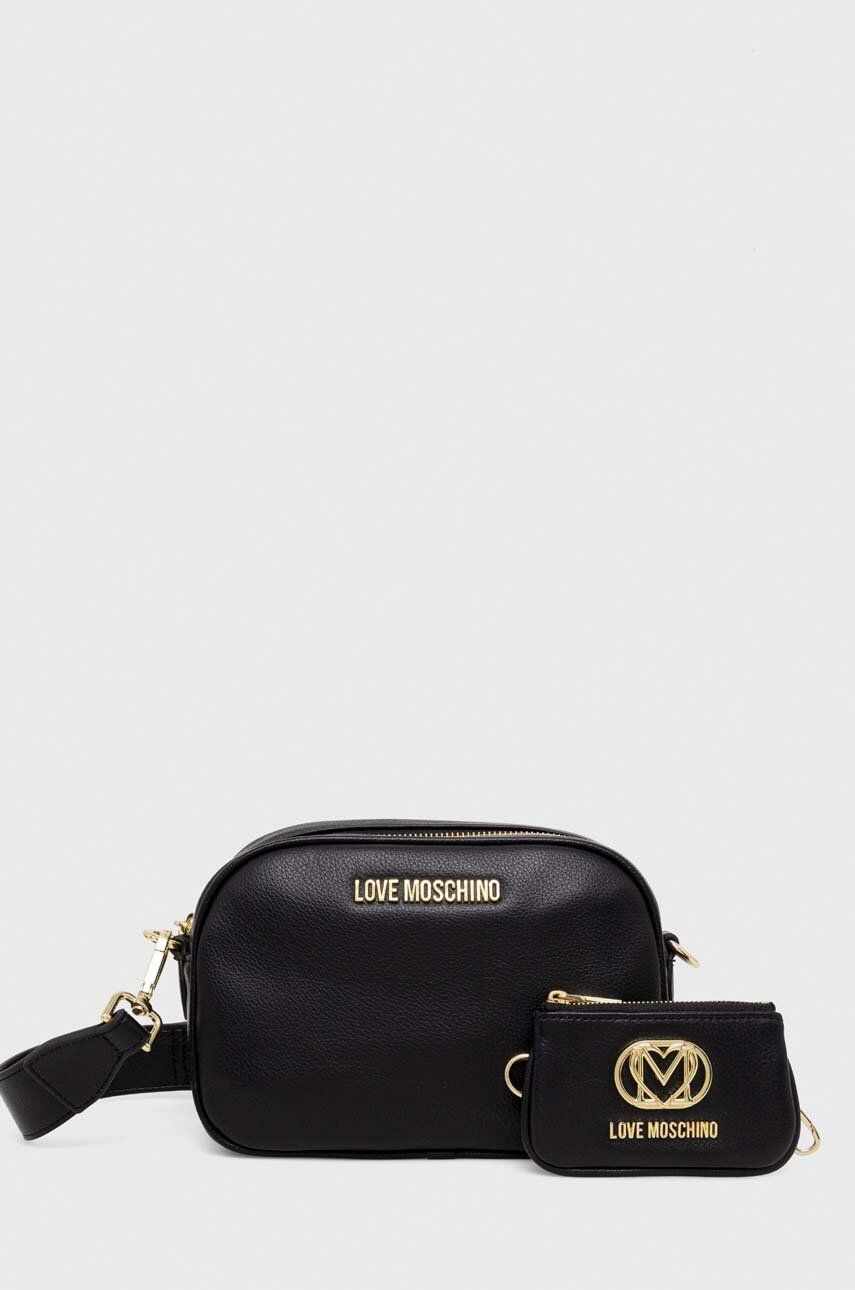 Love Moschino poseta culoarea negru