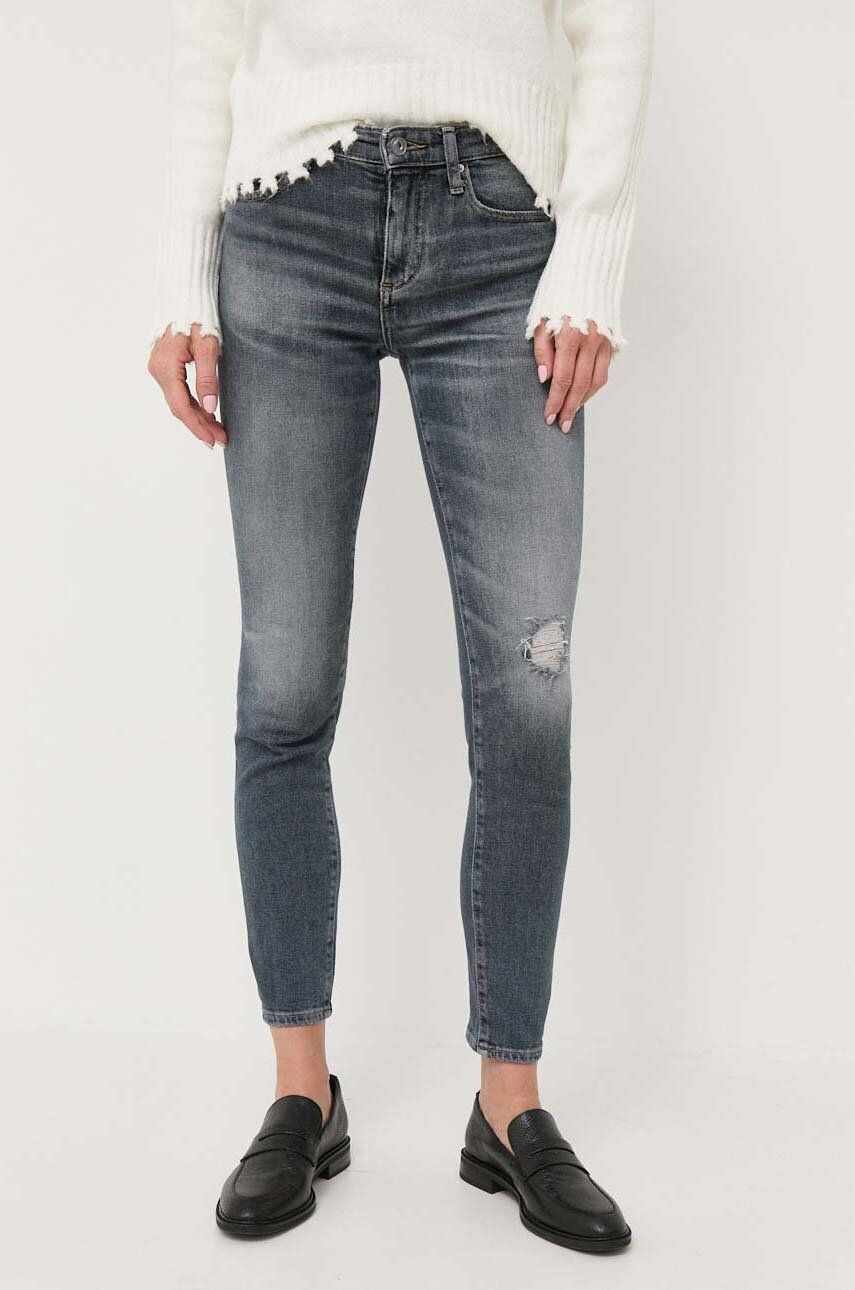 Armani Exchange jeansi femei, culoarea gri